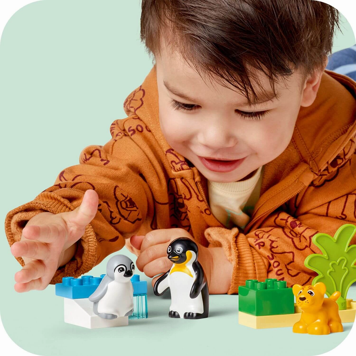 Lego Duplo 10442 Wild Animal Families: Penguins & Lions for Age 2 & Up