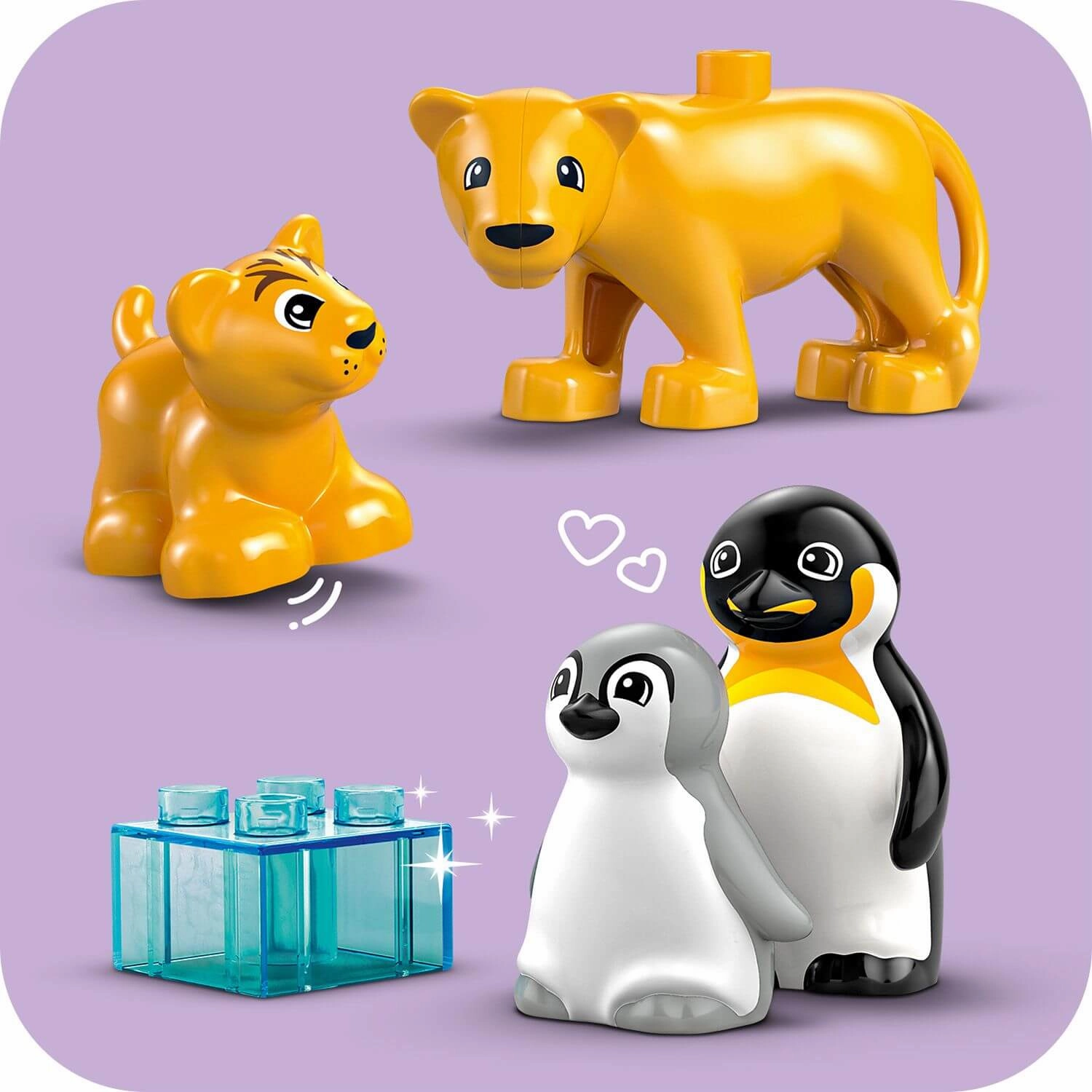 Lego Duplo 10442 Wild Animal Families: Penguins & Lions for Age 2 & Up