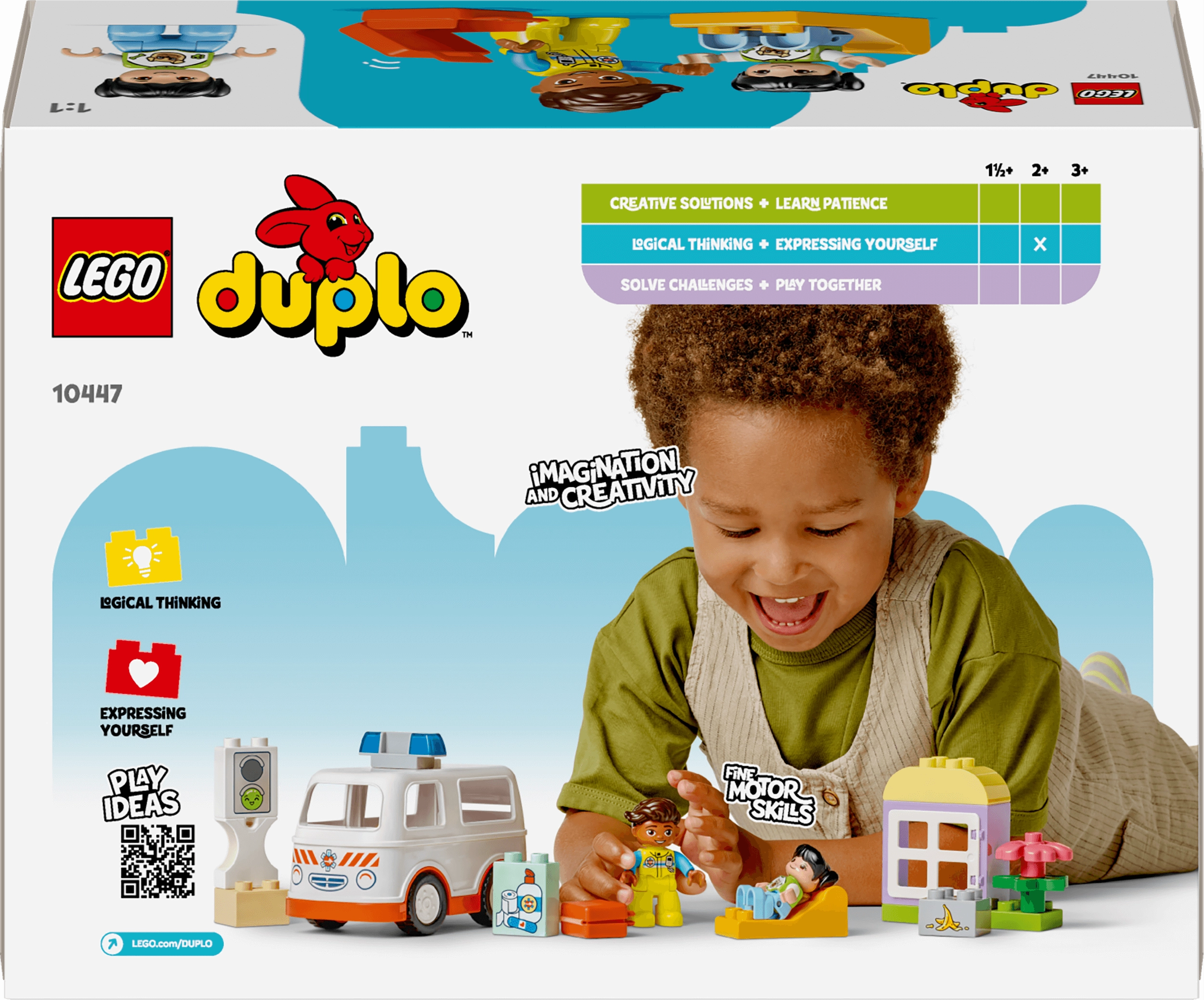 Lego Duplo 10447 Ambulance & Driver Playset for Toddlers Ages 2 and Up
