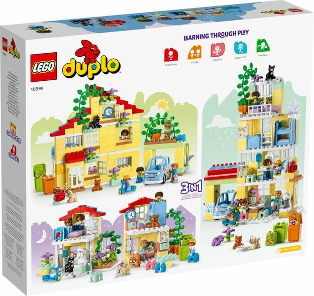 Lego Duplo Town 10994 3 in 1 Family House for Toddlers Ages 2 and Up