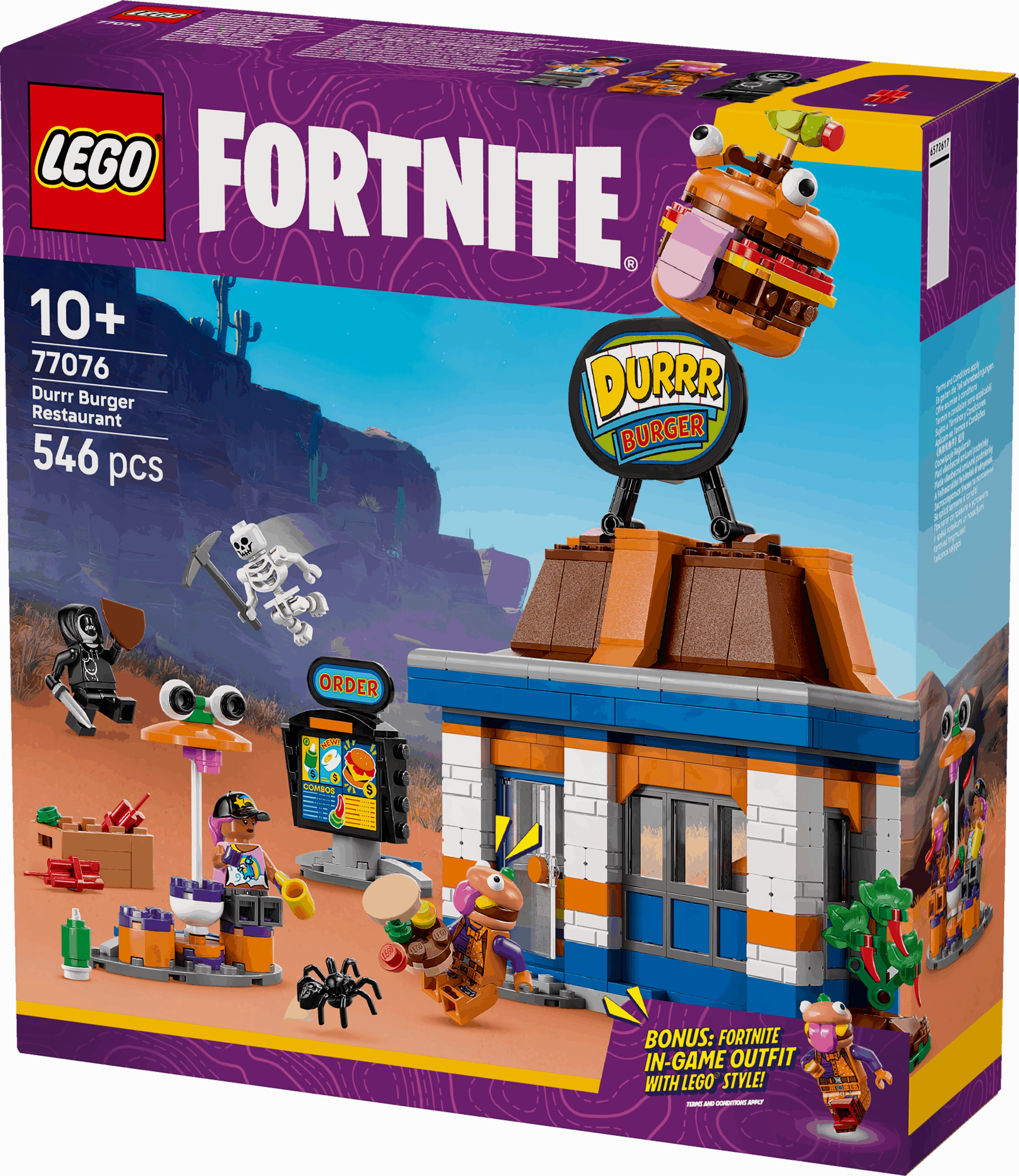 Lego Fortnite 77076 Durrr Burger Restaurant Playset for Ages 10 and Up