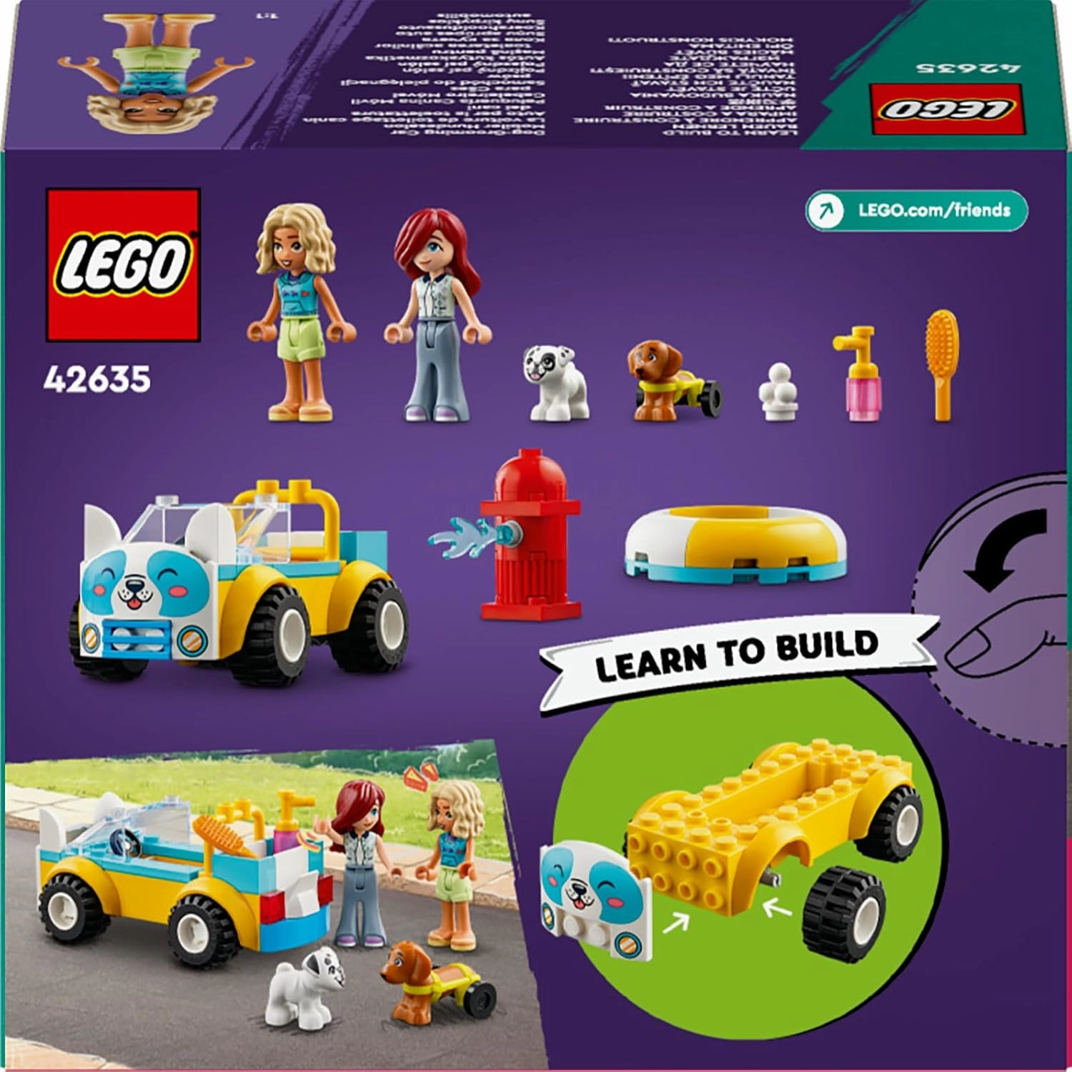 LEGO Friends Dog-Grooming Car Building Kit For Ages 4 