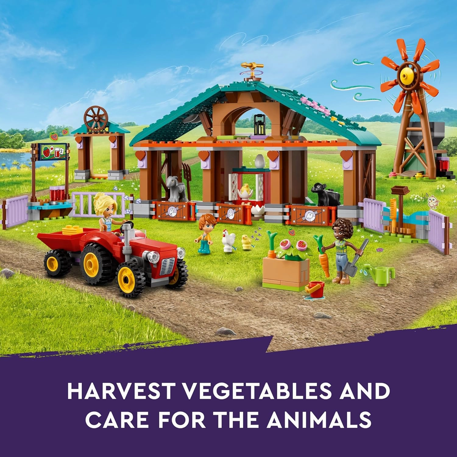 LEGO Friends Farm Animal Sanctuary Building Kit For Ages 6 