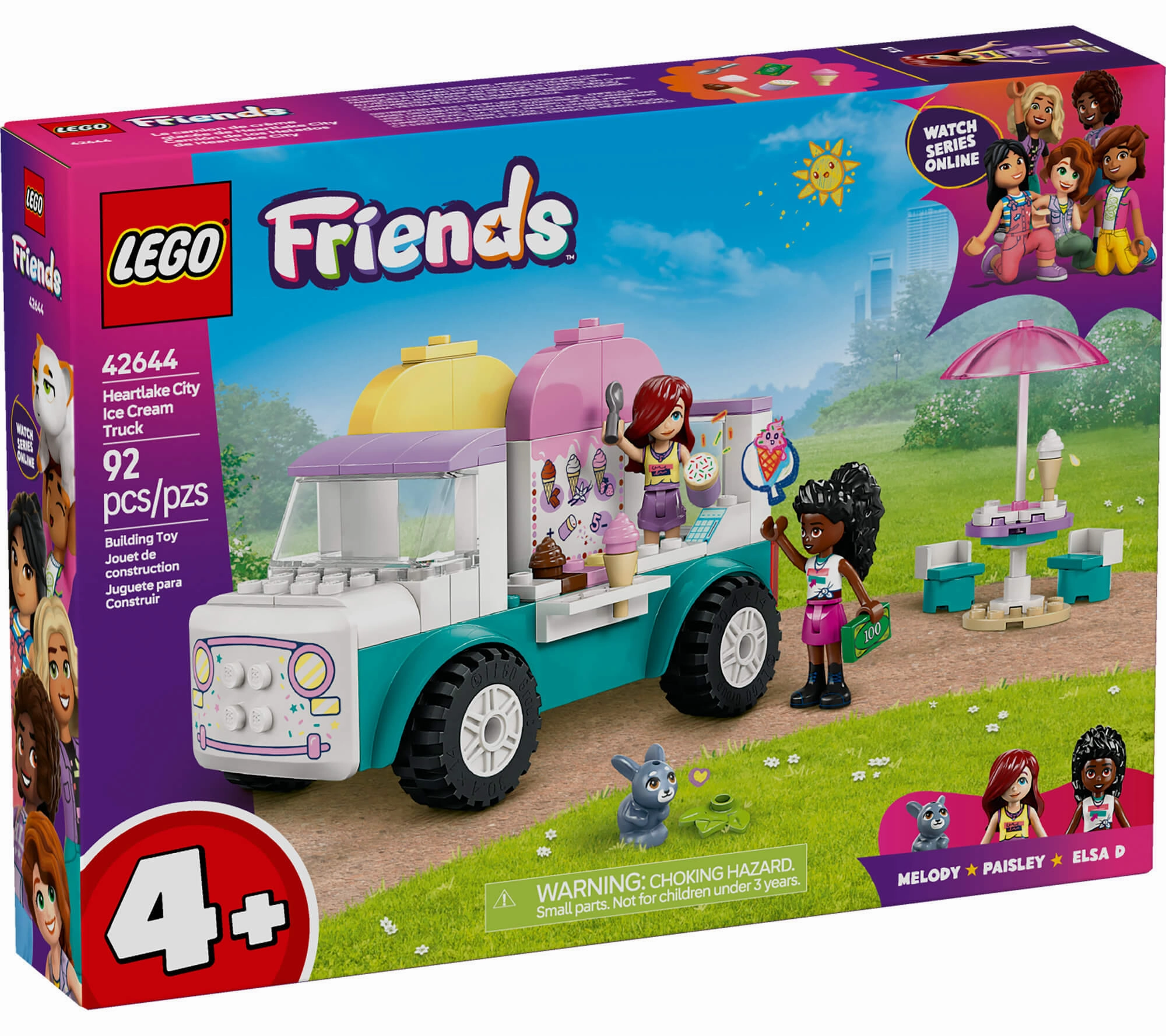 LEGO Friends Heartlake City Ice Cream Truck Building Kit - 92 Pieces