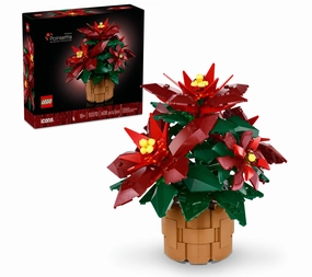 LEGO Icons Poinsettia Plant Decor Building Set 10370 - Botanical Collection