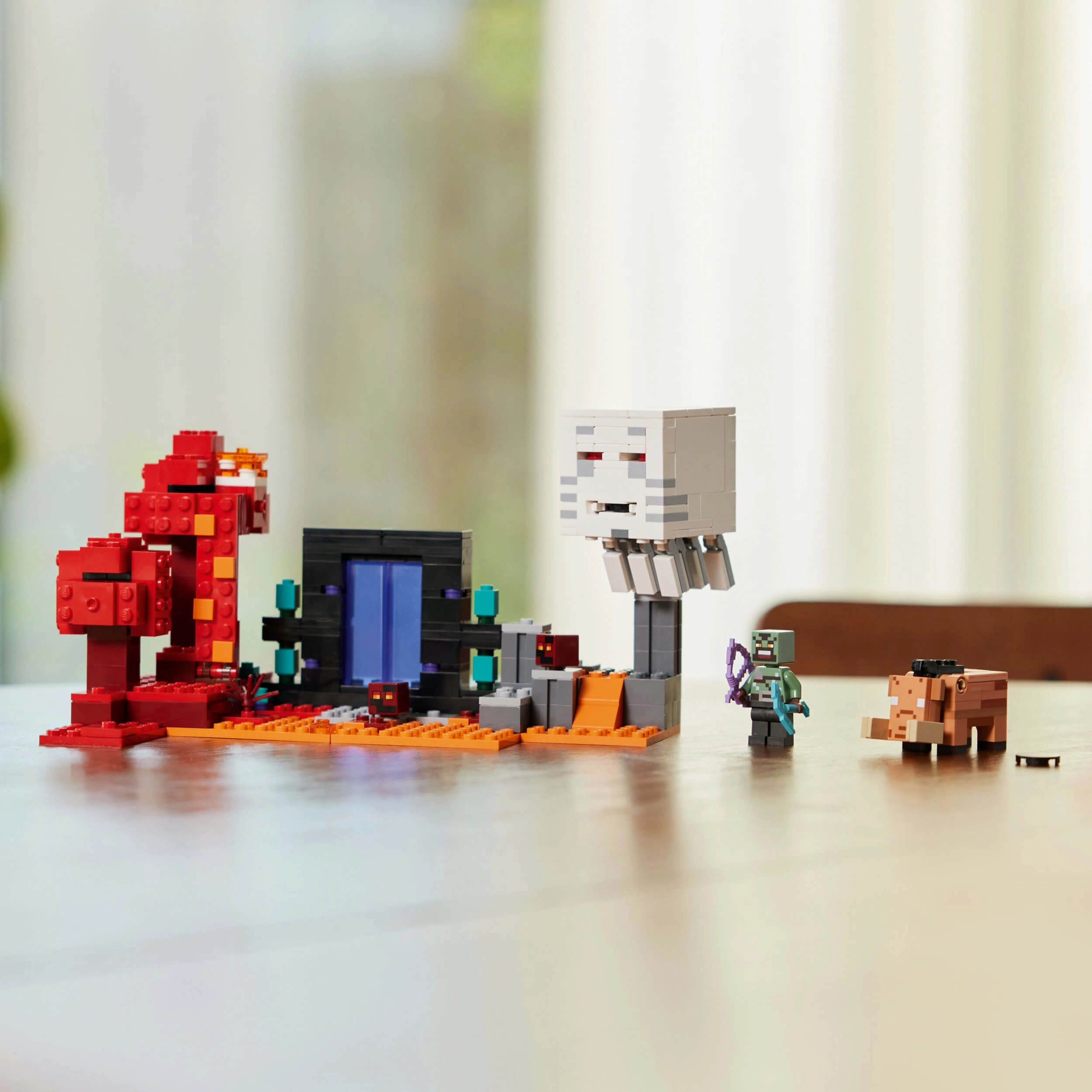 Lego Minecraft 21255 The Nether Portal Ambush Playset for Ages 8 & Up