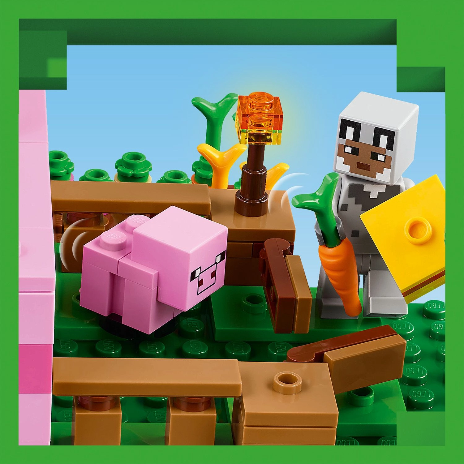 Lego Minecraft 21268 The Baby Pig House Toy Playset for Ages 7 and Up