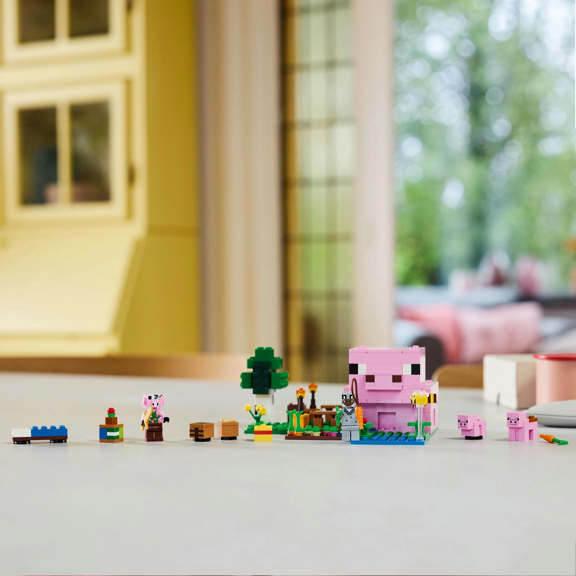 Lego Minecraft 21268 The Baby Pig House Toy Playset for Ages 7 and Up