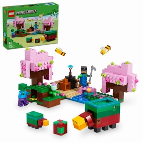 LEGO Minecraft The Cherry Blossom Garden Toy Playset Kit for Ages 8 