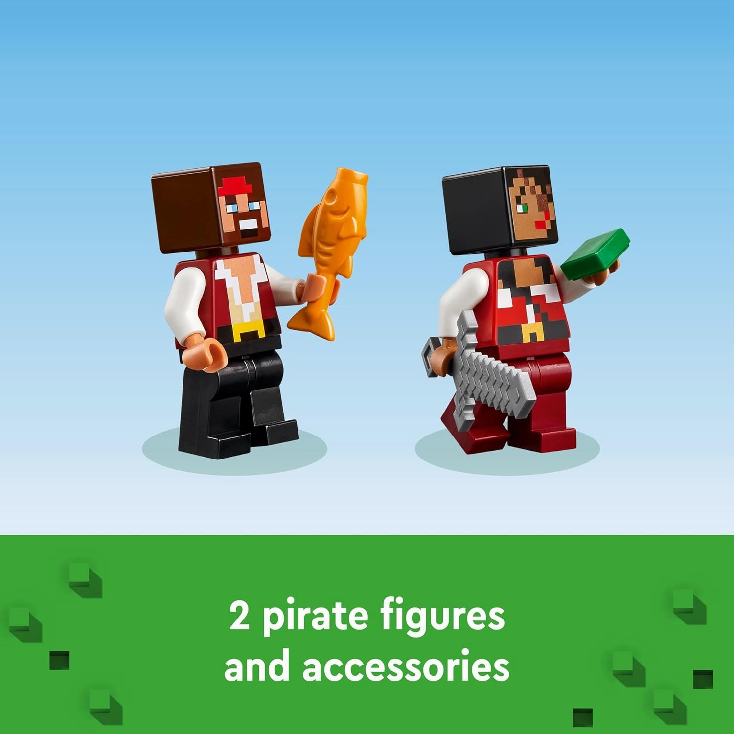 LEGO Minecraft The Pirate Ship Voyage Boat Playset Kit for Ages 8 