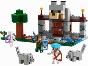 LEGO Minecraft The Wolf Stronghold 312-Piece Fortress Playset 21261