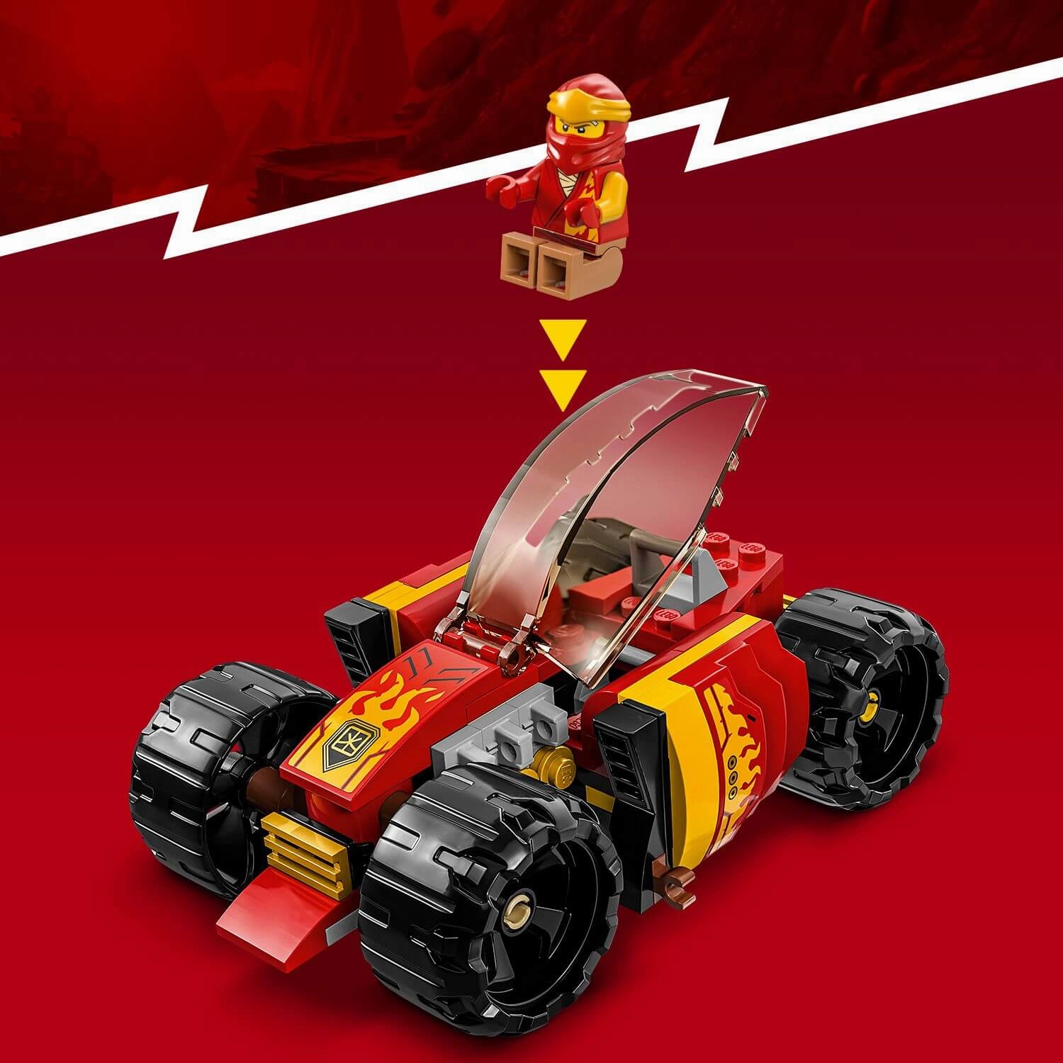 Lego Ninjago 71780 Kais Ninja Race Car EVO for Children Ages 6 and Up
