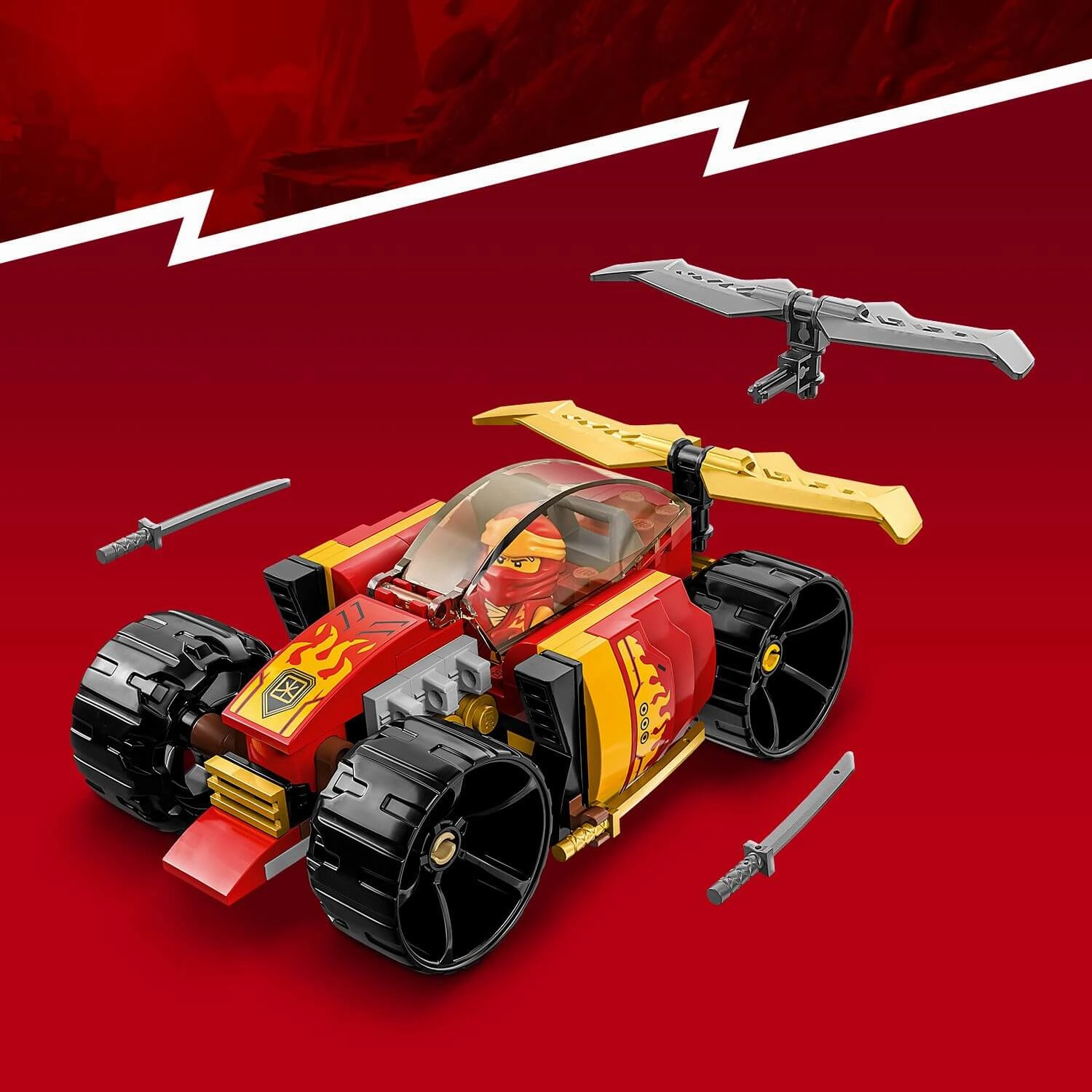 Lego Ninjago 71780 Kais Ninja Race Car EVO for Children Ages 6 and Up