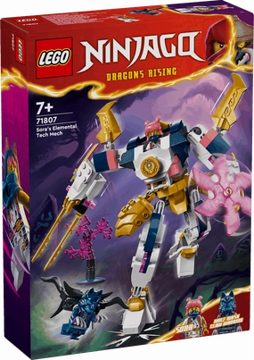 Lego Ninjago 71807 Sora's Elemental Tech Mech Playset for Ages 7 & Up