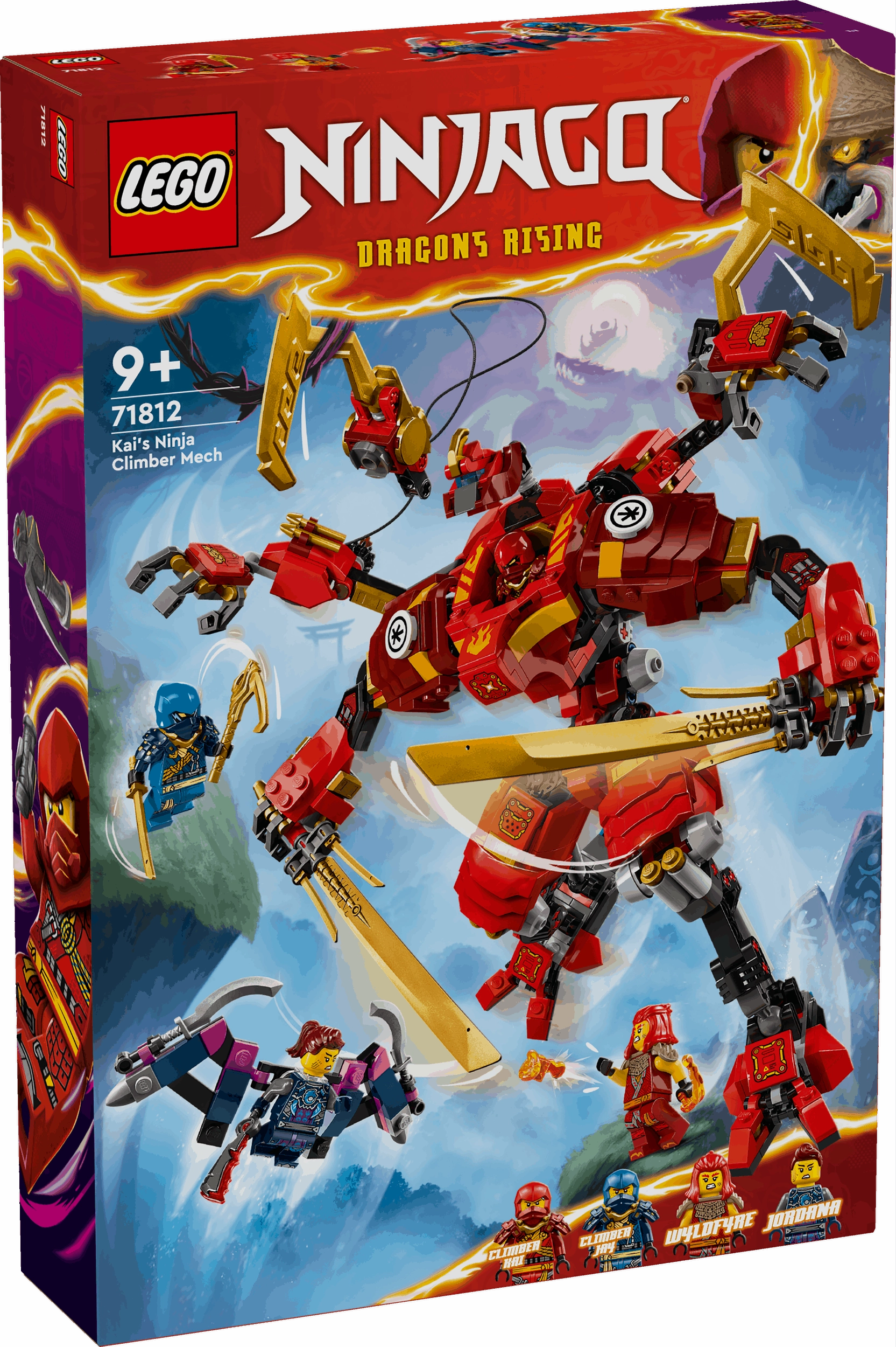 Lego Ninjago 71812 Kai's Ninja Climber Mech Playset for Ages 9 and Up