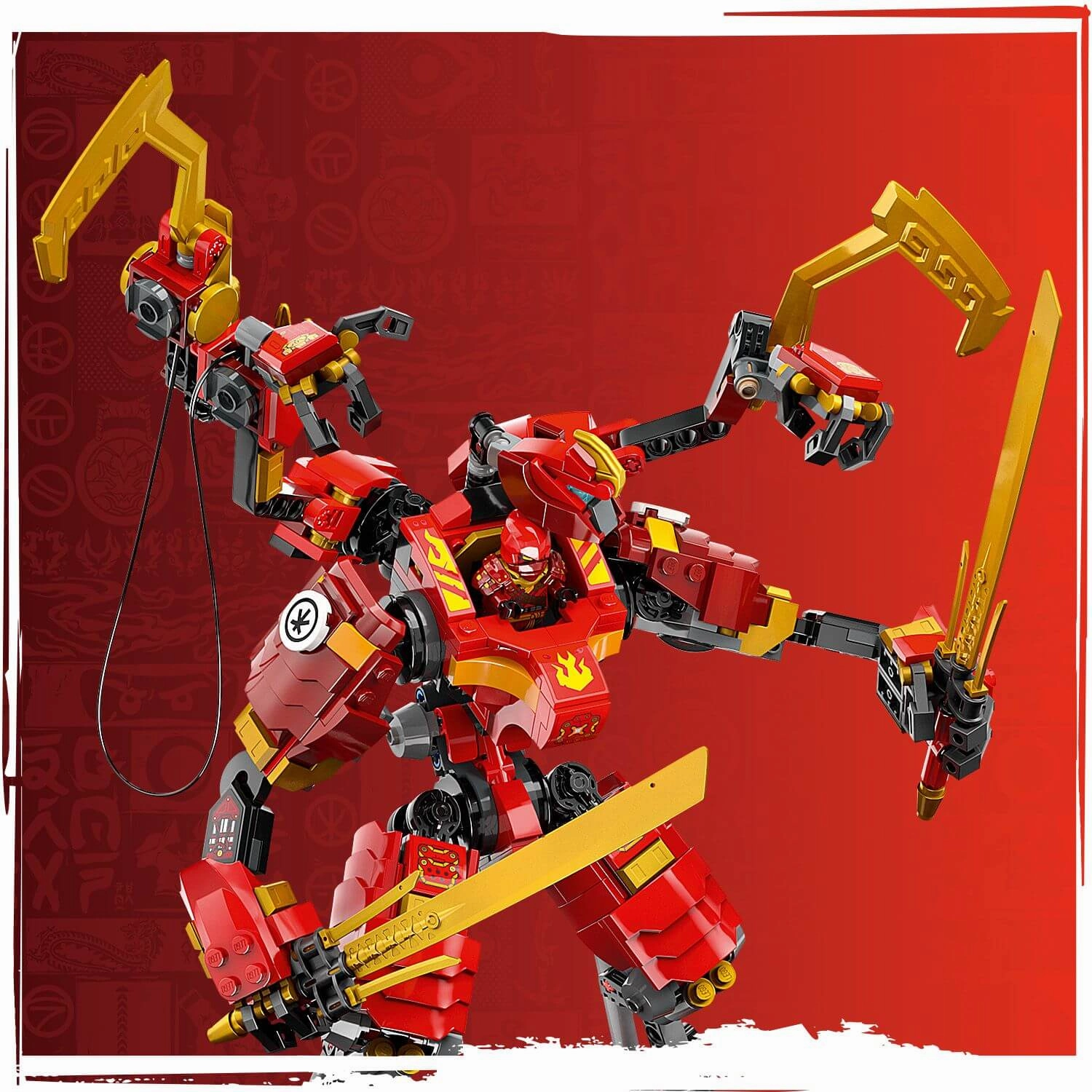 Lego Ninjago 71812 Kai's Ninja Climber Mech Playset for Ages 9 and Up