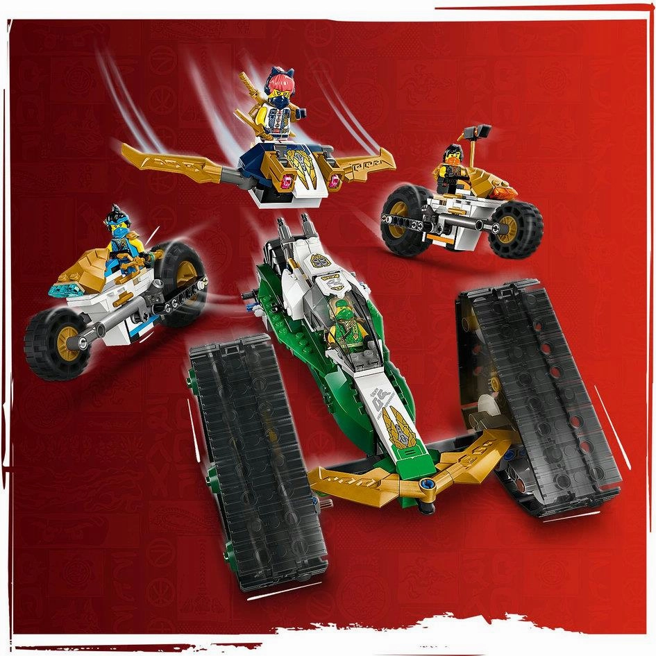 Lego Ninjago 71820 Ninja Team Combo Vehicle 4 in 1 Playset for Ages 9 