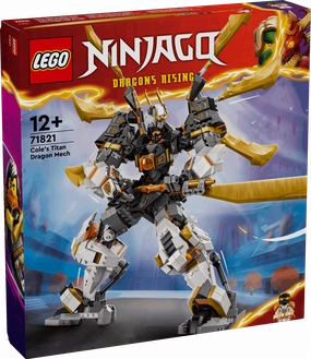 Lego Ninjago 71821 Cole's Titan Dragon Mech Playset for Ages 12 and Up