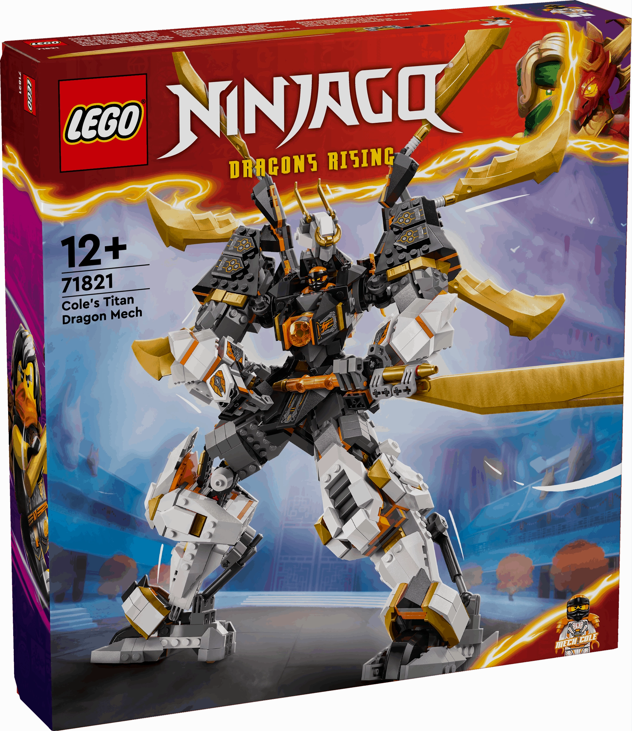 Lego Ninjago 71821 Cole's Titan Dragon Mech Playset for Ages 12 and Up