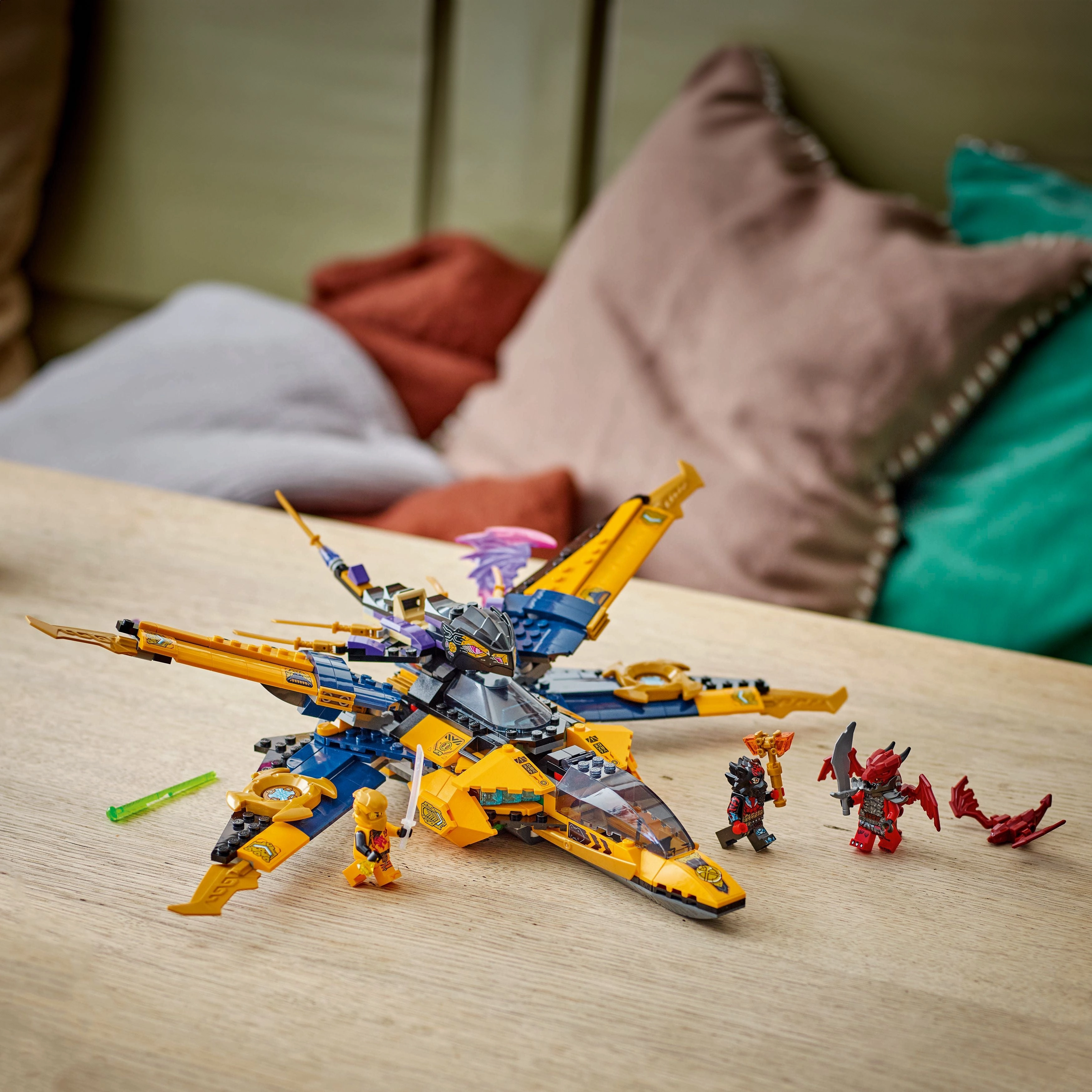 Lego Ninjago 71833 Ras and Arin's Super Storm Jet Playset for Ages 8 