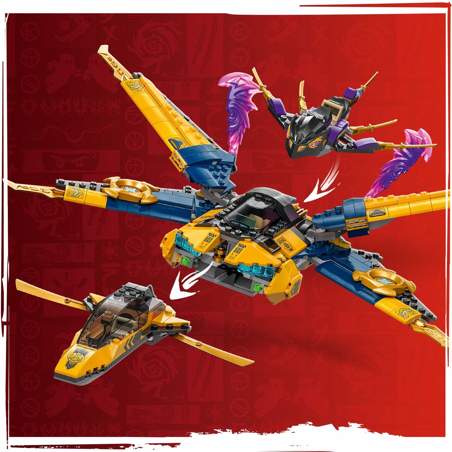 Lego Ninjago 71833 Ras and Arin's Super Storm Jet Playset for Ages 8 