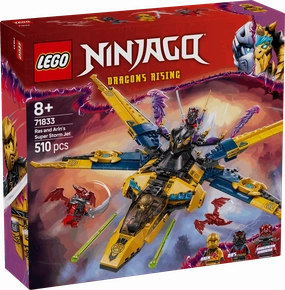 Lego Ninjago 71833 Ras and Arin's Super Storm Jet Playset for Ages 8 