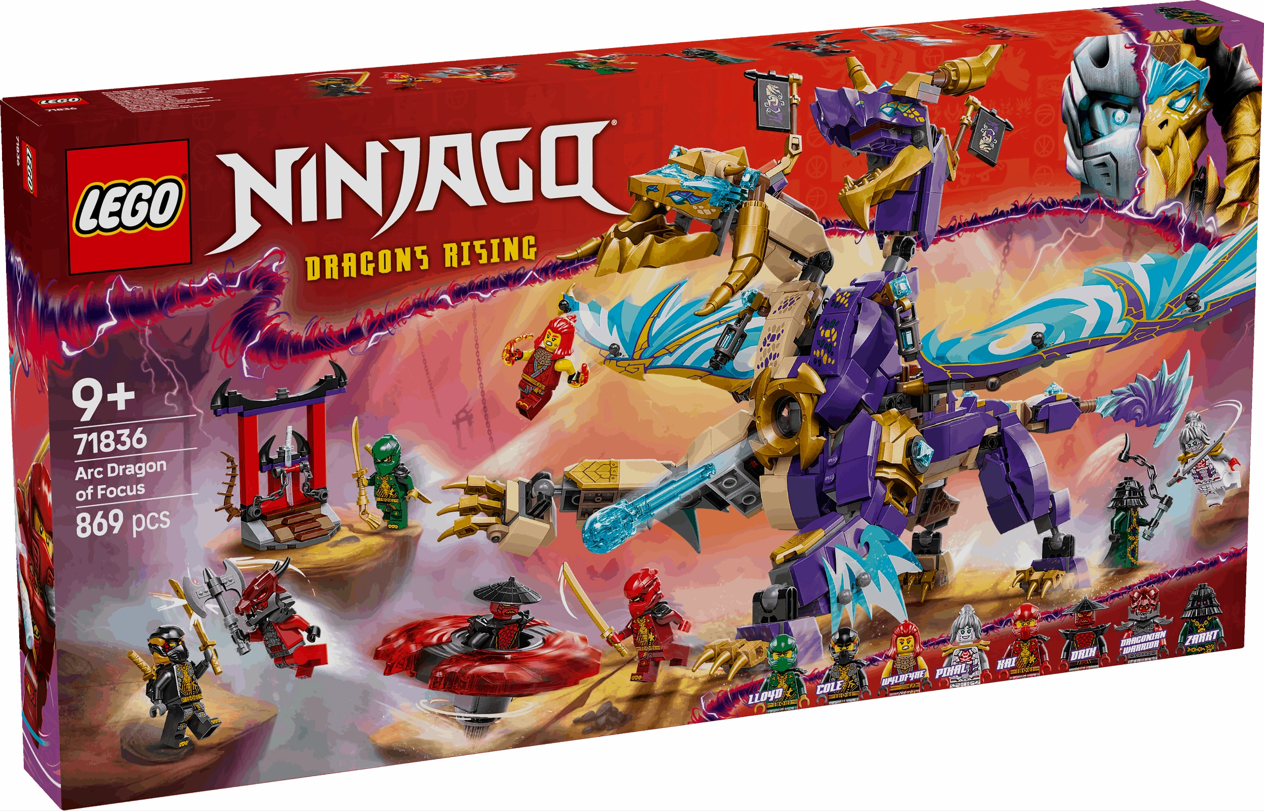 Lego Ninjago 71836 Arc Dragon of Focus Toy Playset for Ages 9 and Up