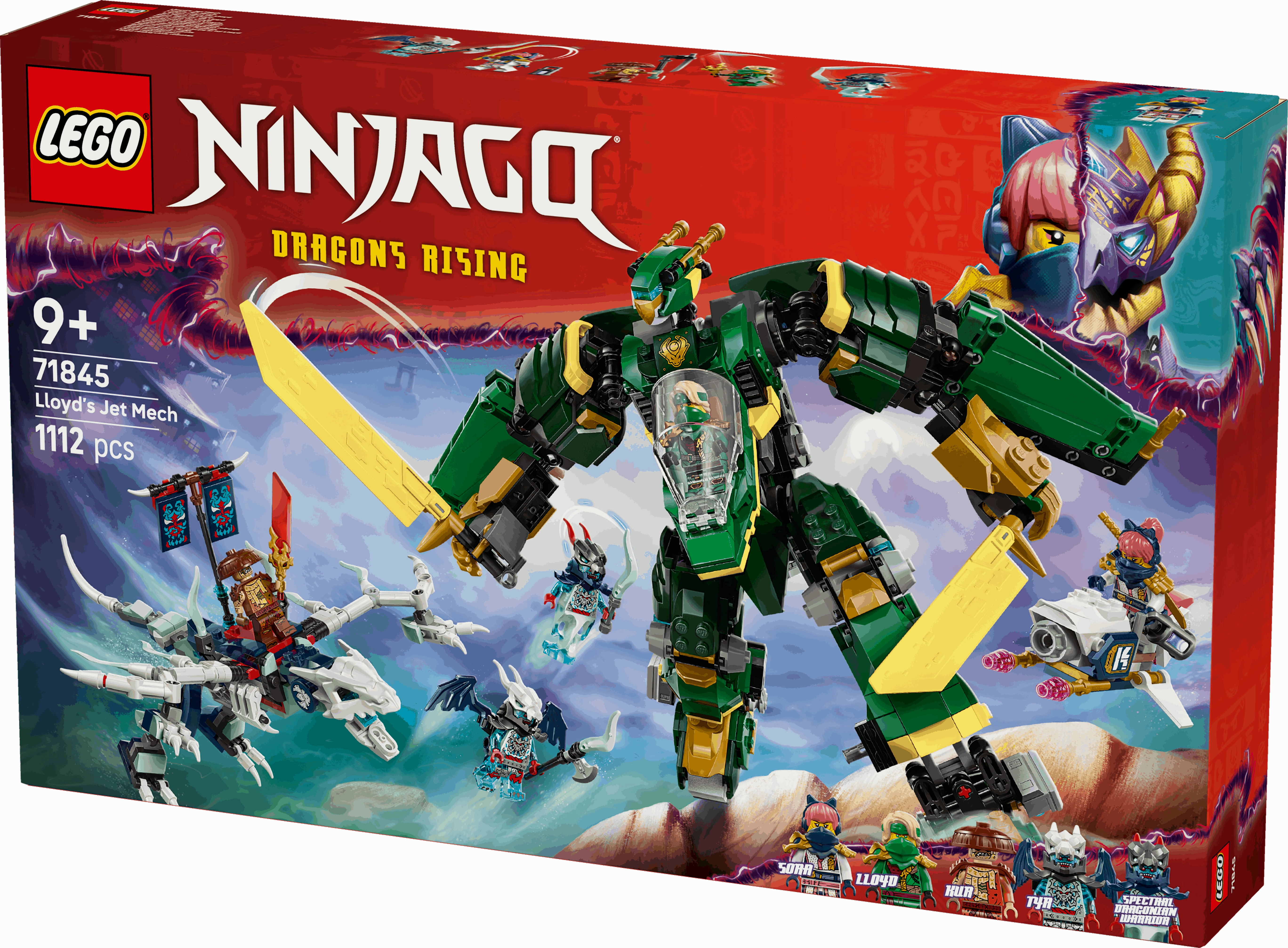 Lego Ninjago 71845 Lloyds Jet Mech Buildable Playset for Age 9 and Up