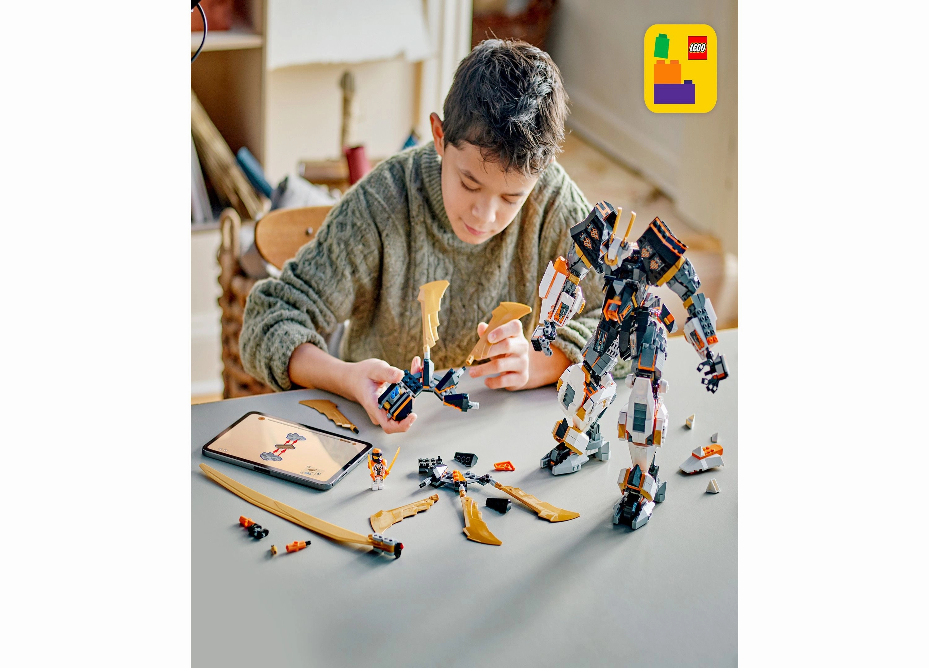 LEGO Ninjago Coles Titan Dragon Mech 71821 Building Set - 1055 Pieces