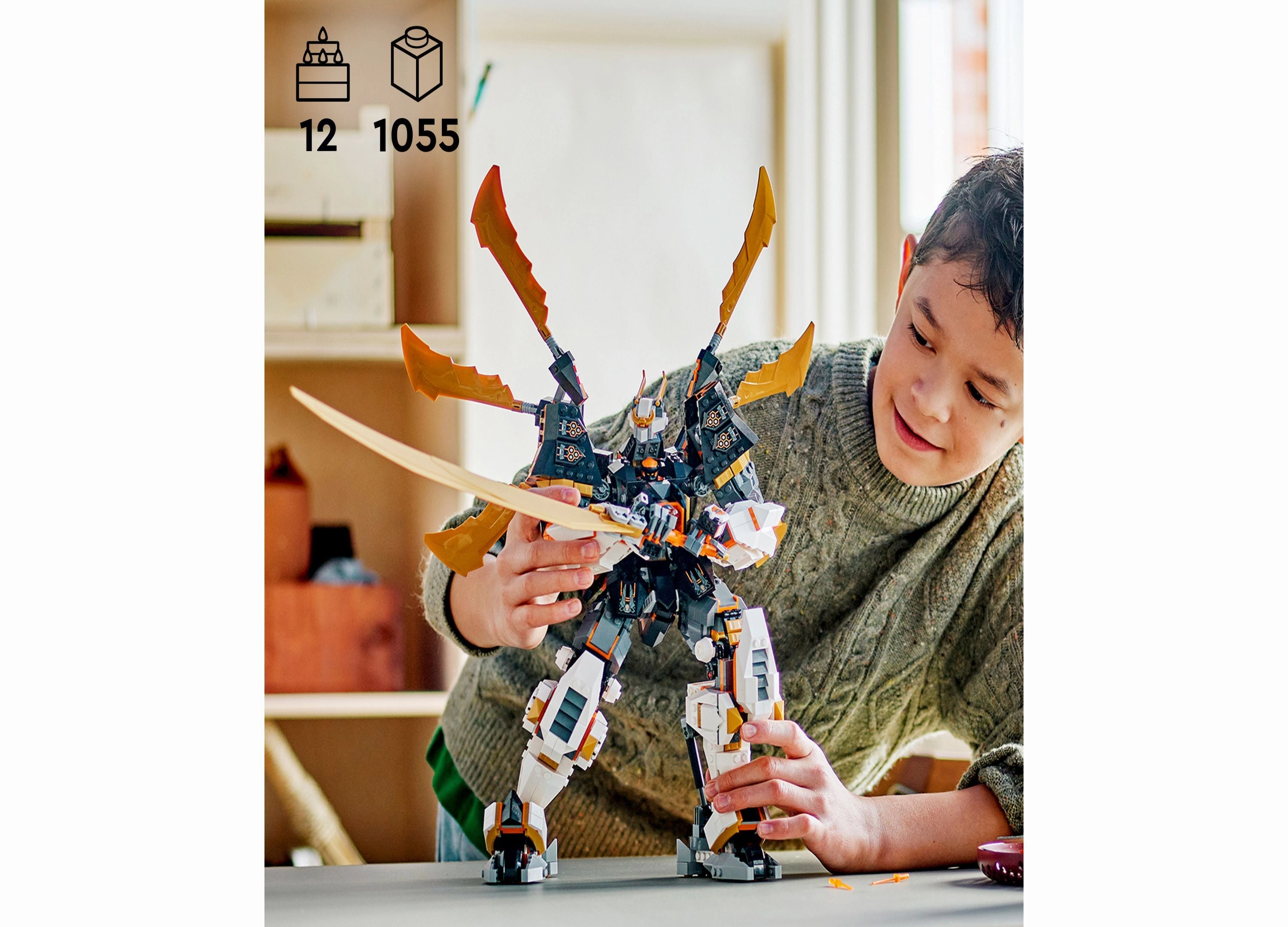 LEGO Ninjago Coles Titan Dragon Mech 71821 Building Set - 1055 Pieces