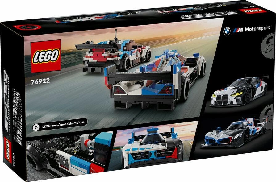 Lego Speed Champions 76922 BMW M4 GT3 & BMW M Hybrid V8 for Ages 9 