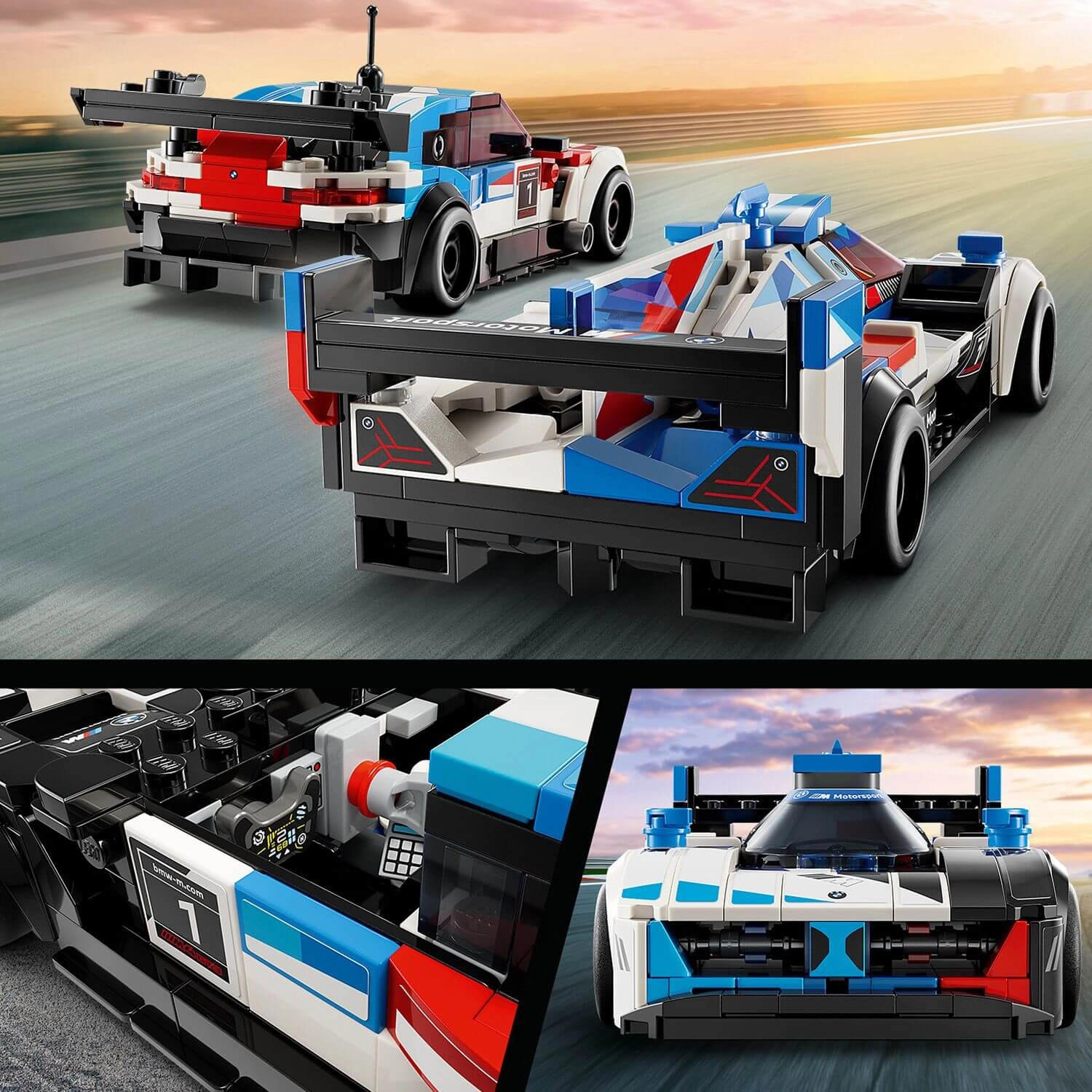 Lego Speed Champions 76922 BMW M4 GT3 & BMW M Hybrid V8 for Ages 9 
