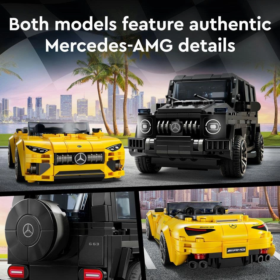 Lego Speed Champions 76924 Mercedes-AMG G 63 & Mercedes SL 63 Ages 10 