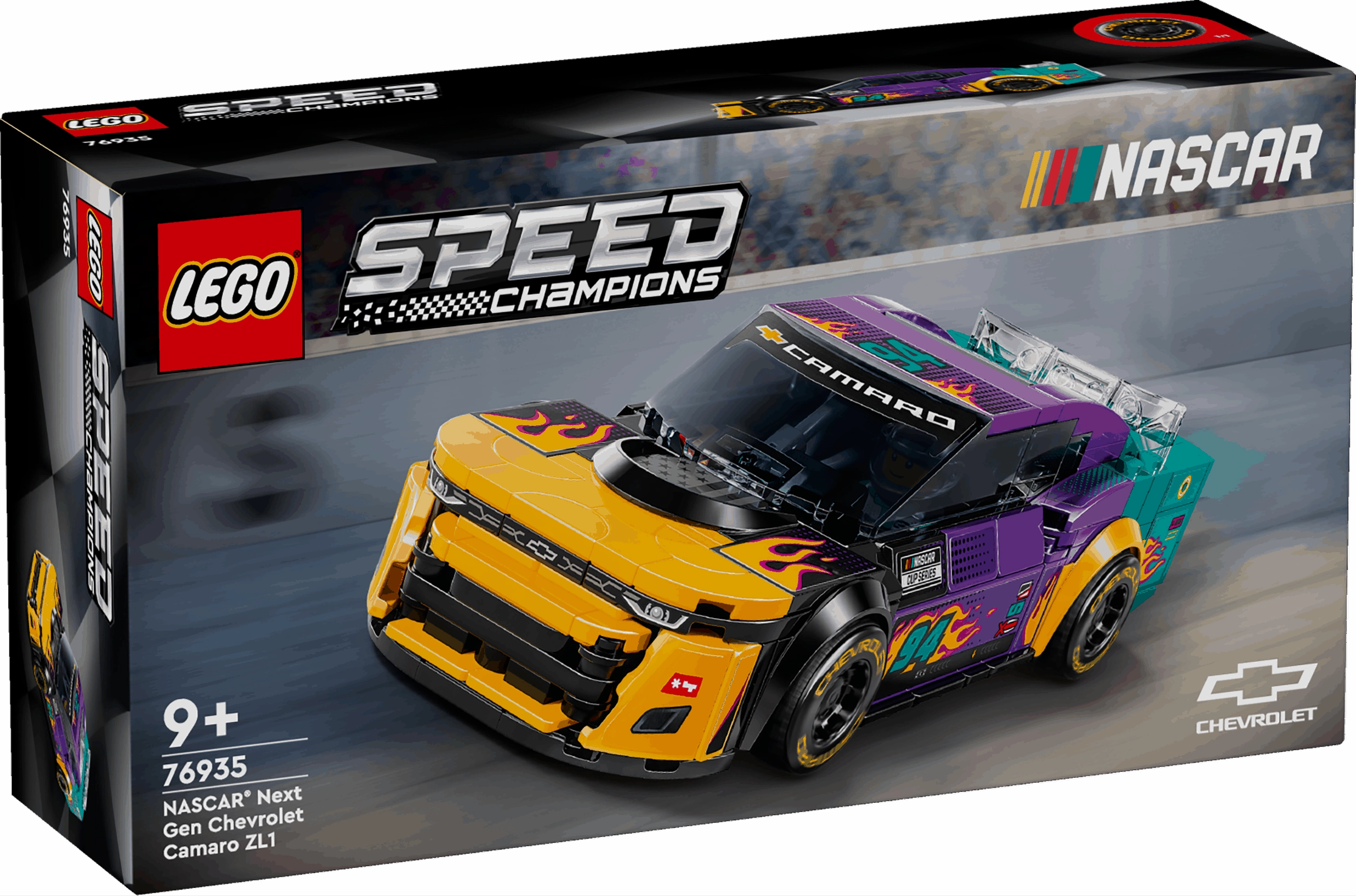 LEGO Speed Champions 76935 NASCAR Next Gen Chevrolet Camaro ZL1 Age 9 