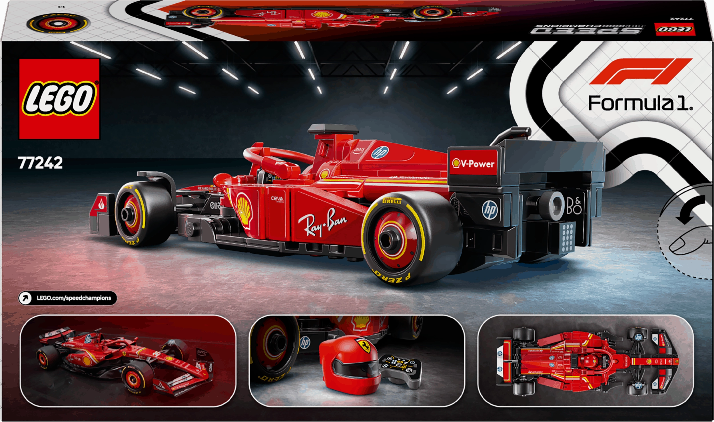 Lego Speed Champions 77242 Ferrari SF-24 F1 Race Car for Ages 10 & Up