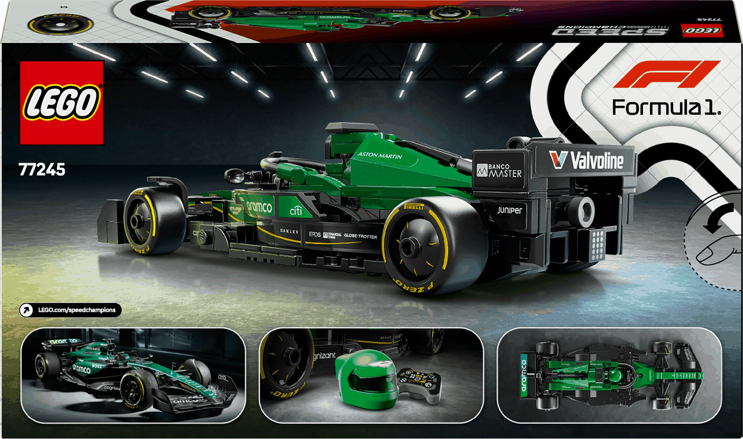 Lego Speed Champions 77245 Aston Martin Aramco F1 AMR24 for Ages 10 