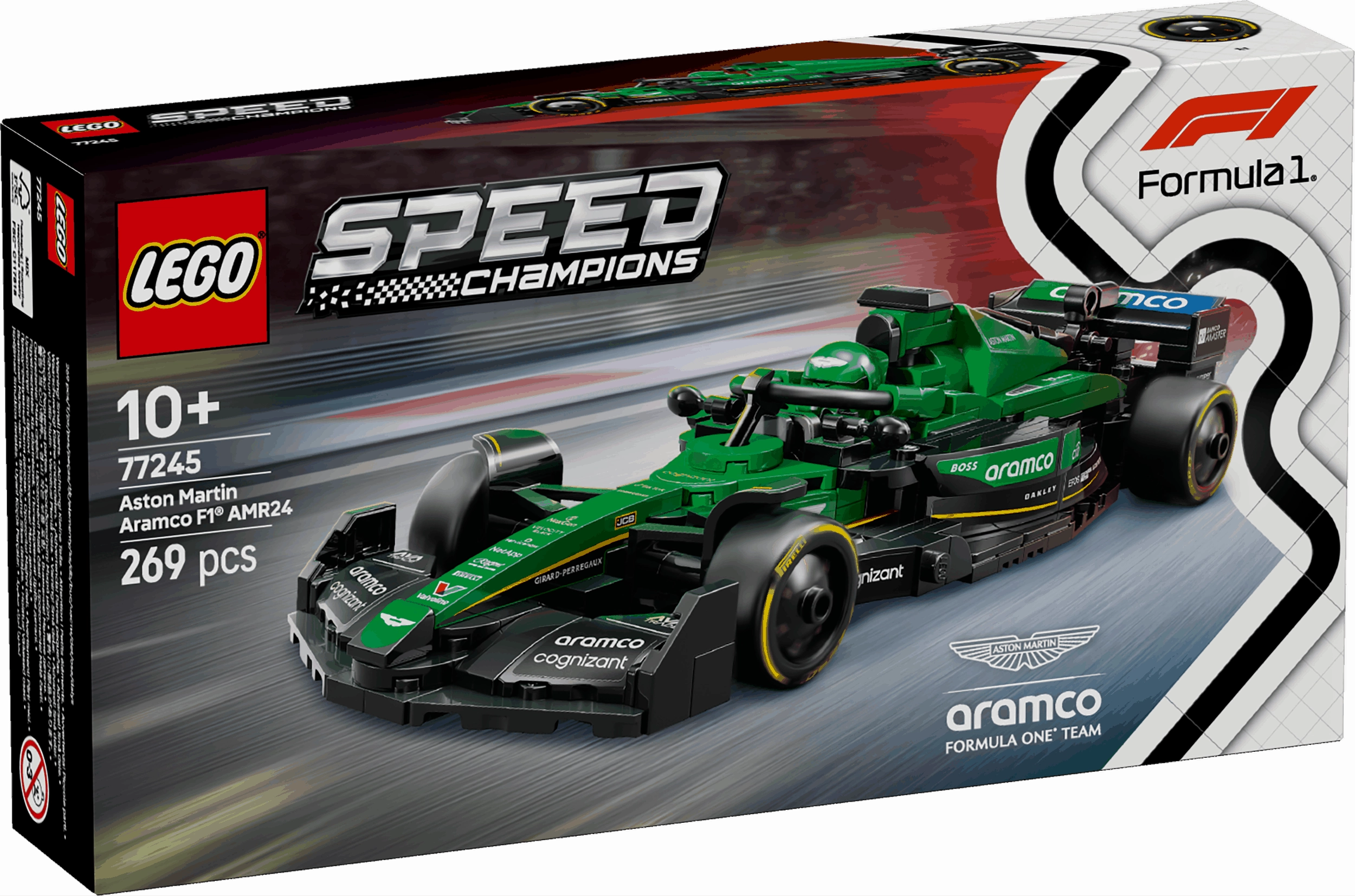 Lego Speed Champions 77245 Aston Martin Aramco F1 AMR24 for Ages 10 