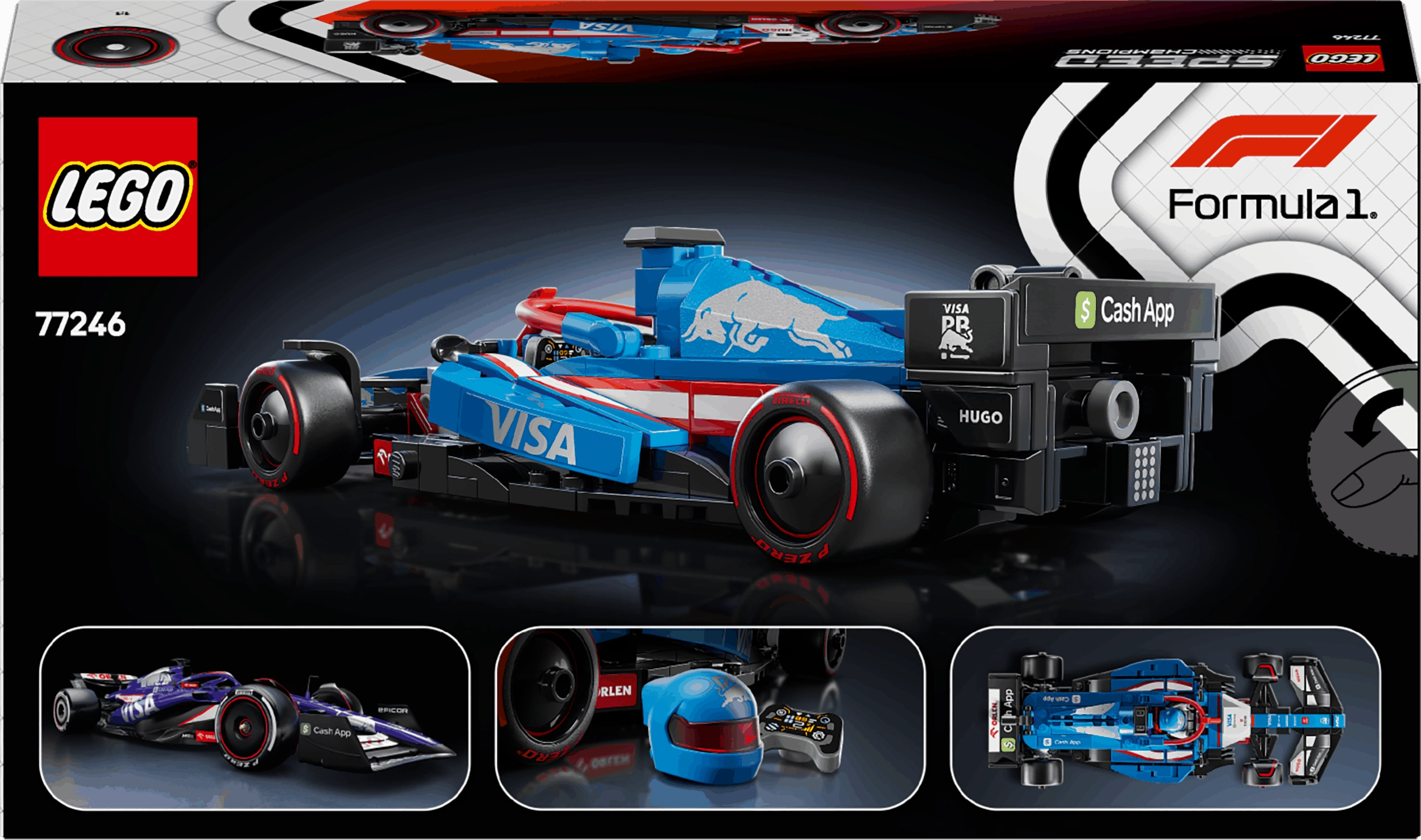 Lego Speed Champions 77246 Visa Cash App RB VCARB 01 F1 Race Car 18 