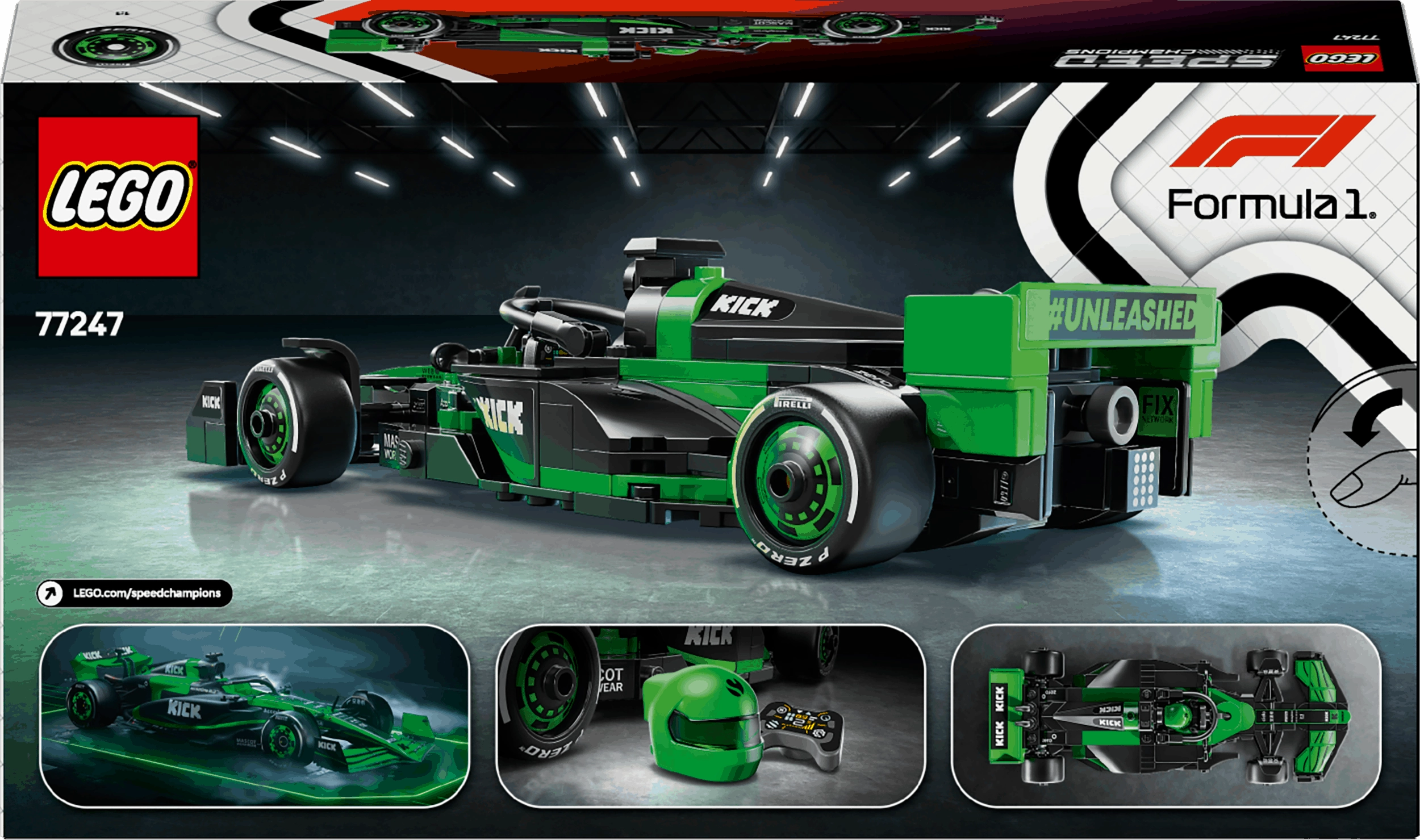Lego Speed Champions 77247 KICK Sauber F1 Team C44 Race Car Ages 10 
