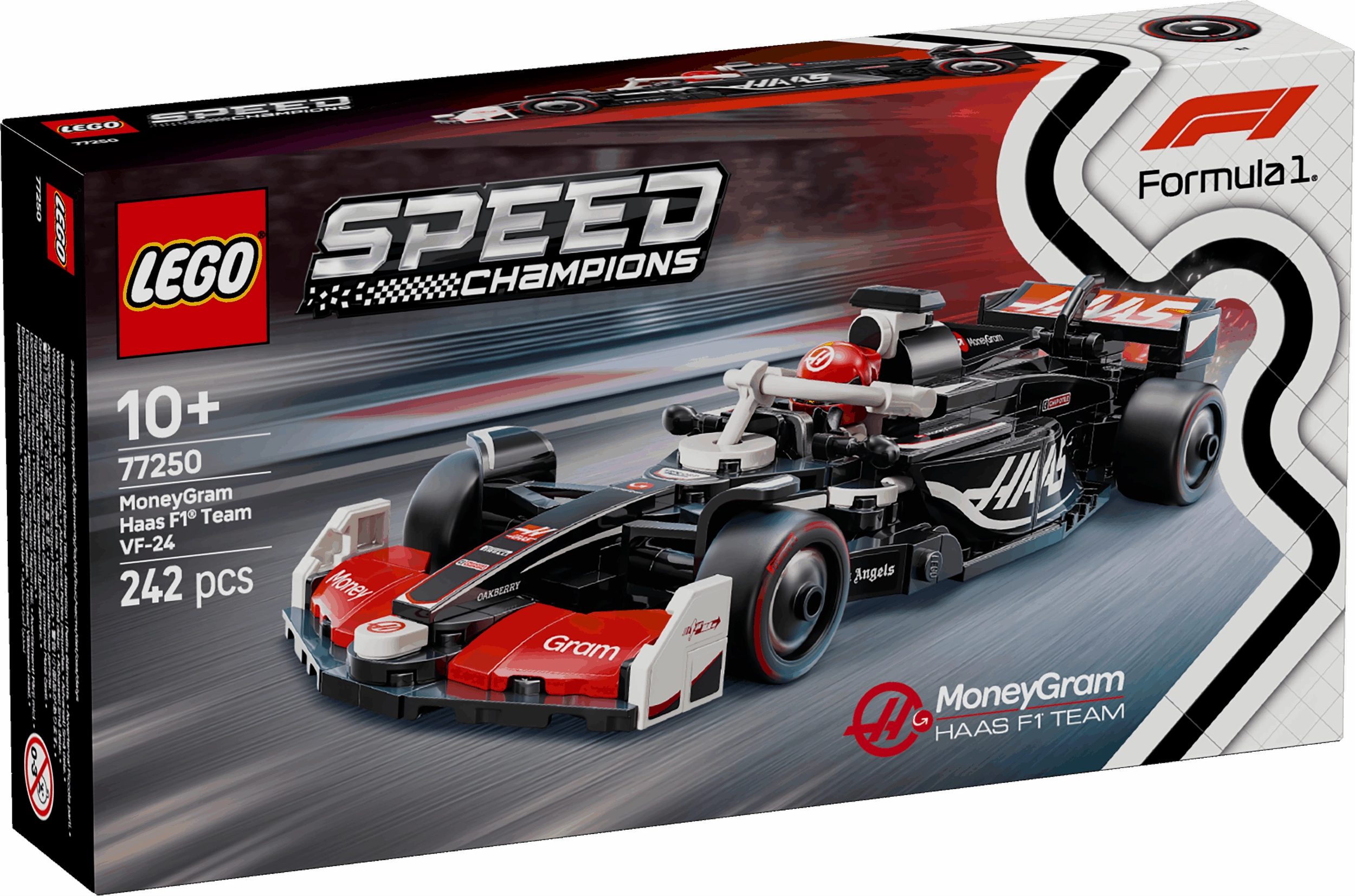 Lego Speed Champions 77250 MoneyGram Haas F1 Team VF-24 Race Car 10 