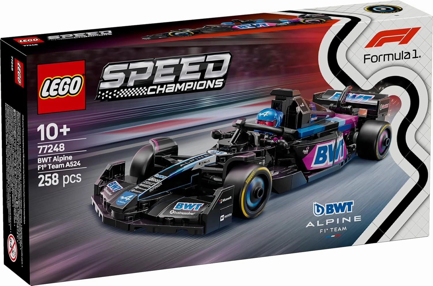 LEGO Speed Champions BWT Alpine F1 Team A524 Race Car Building Kit For Ages 10 