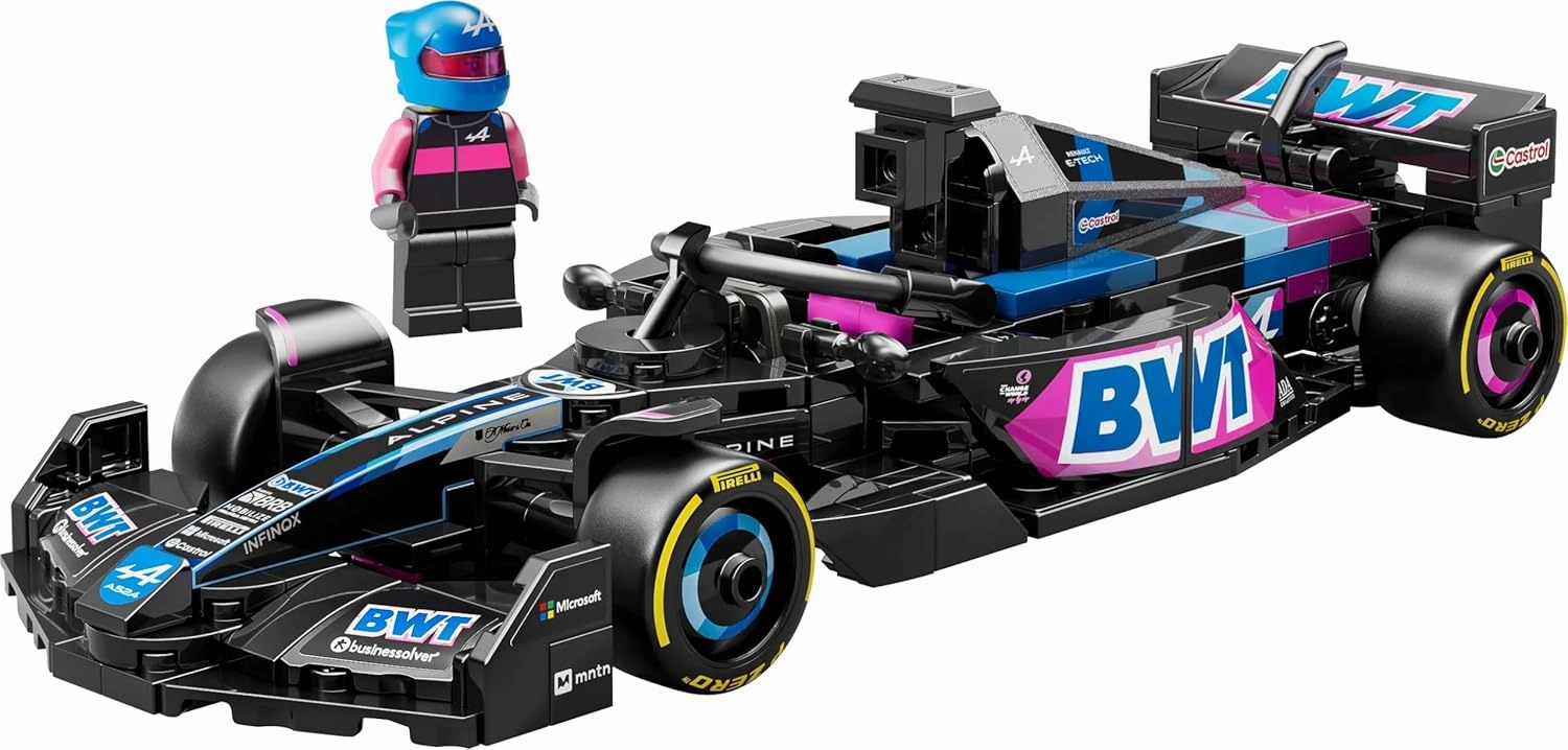 LEGO Speed Champions BWT Alpine F1 Team A524 Race Car Building Kit For Ages 10 