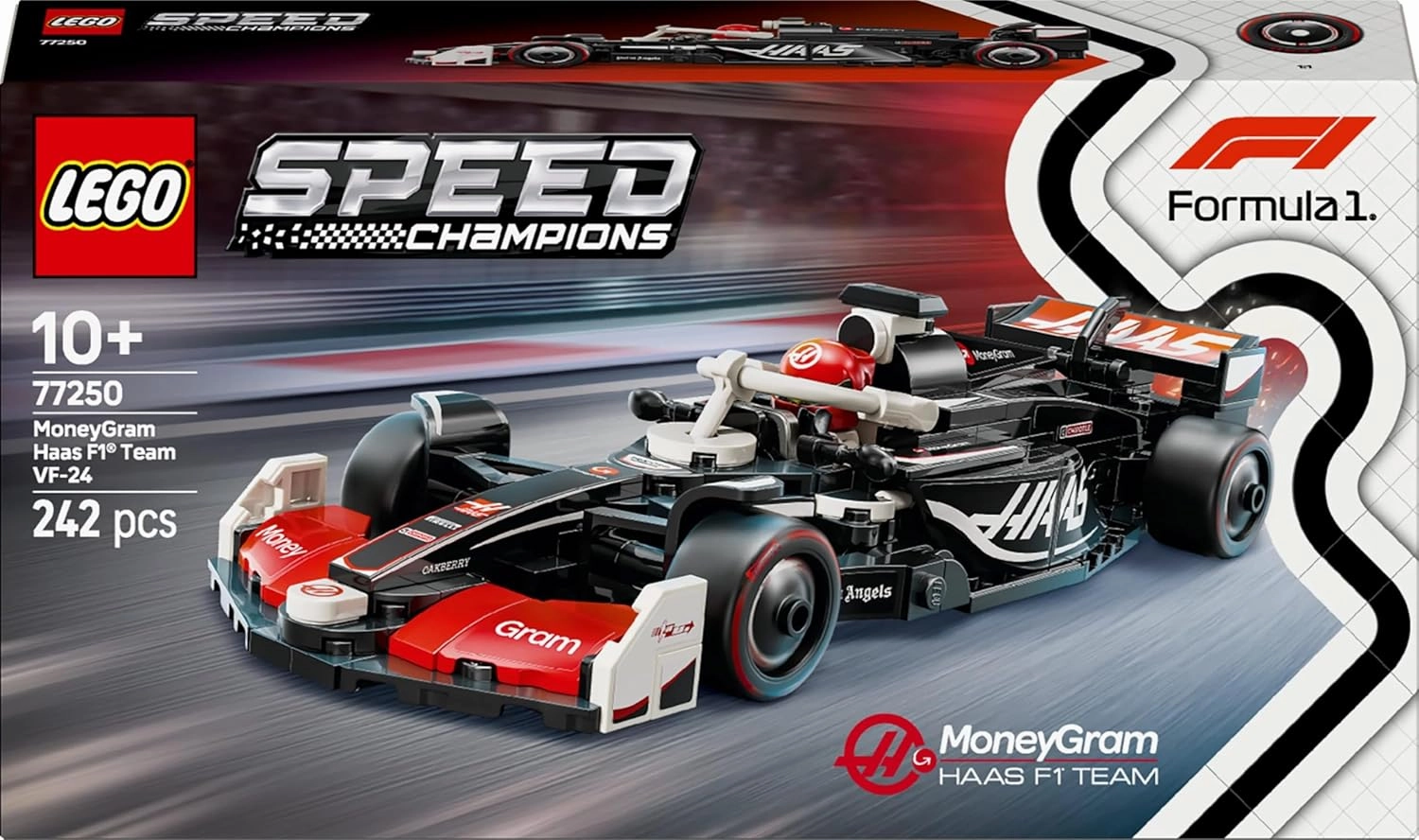 LEGO Speed Champions MoneyGram Haas F1 Team VF-24 Race Car Building Kit For Ages 10 