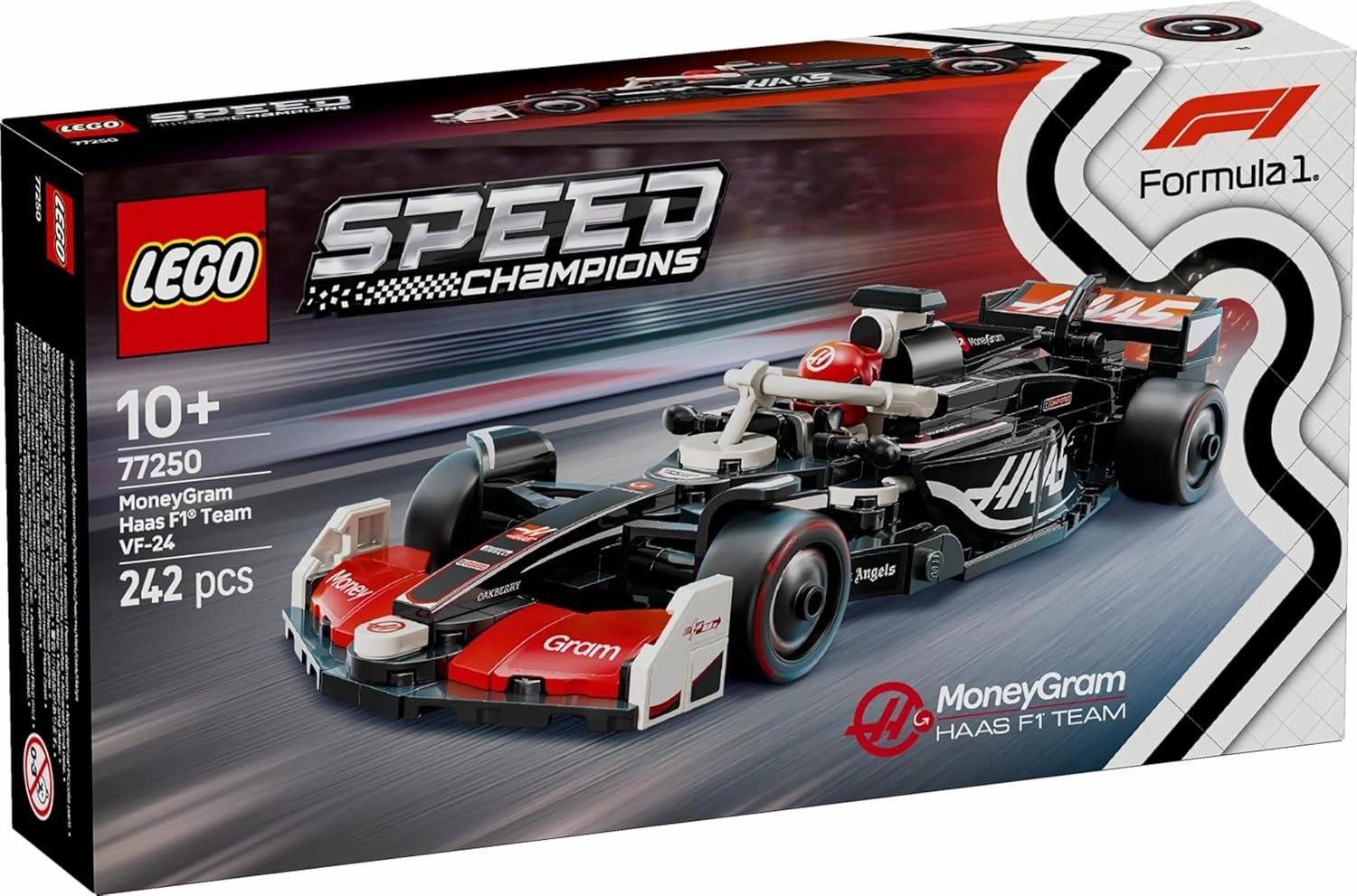 LEGO Speed Champions MoneyGram Haas F1 Team VF-24 Race Car Building Kit For Ages 10 