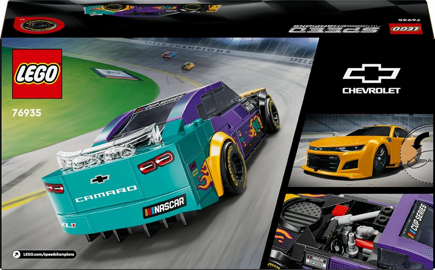 LEGO Speed Champions NASCAR Next Gen Chevrolet Camaro Vehicle Building Kit For Ages 9 
