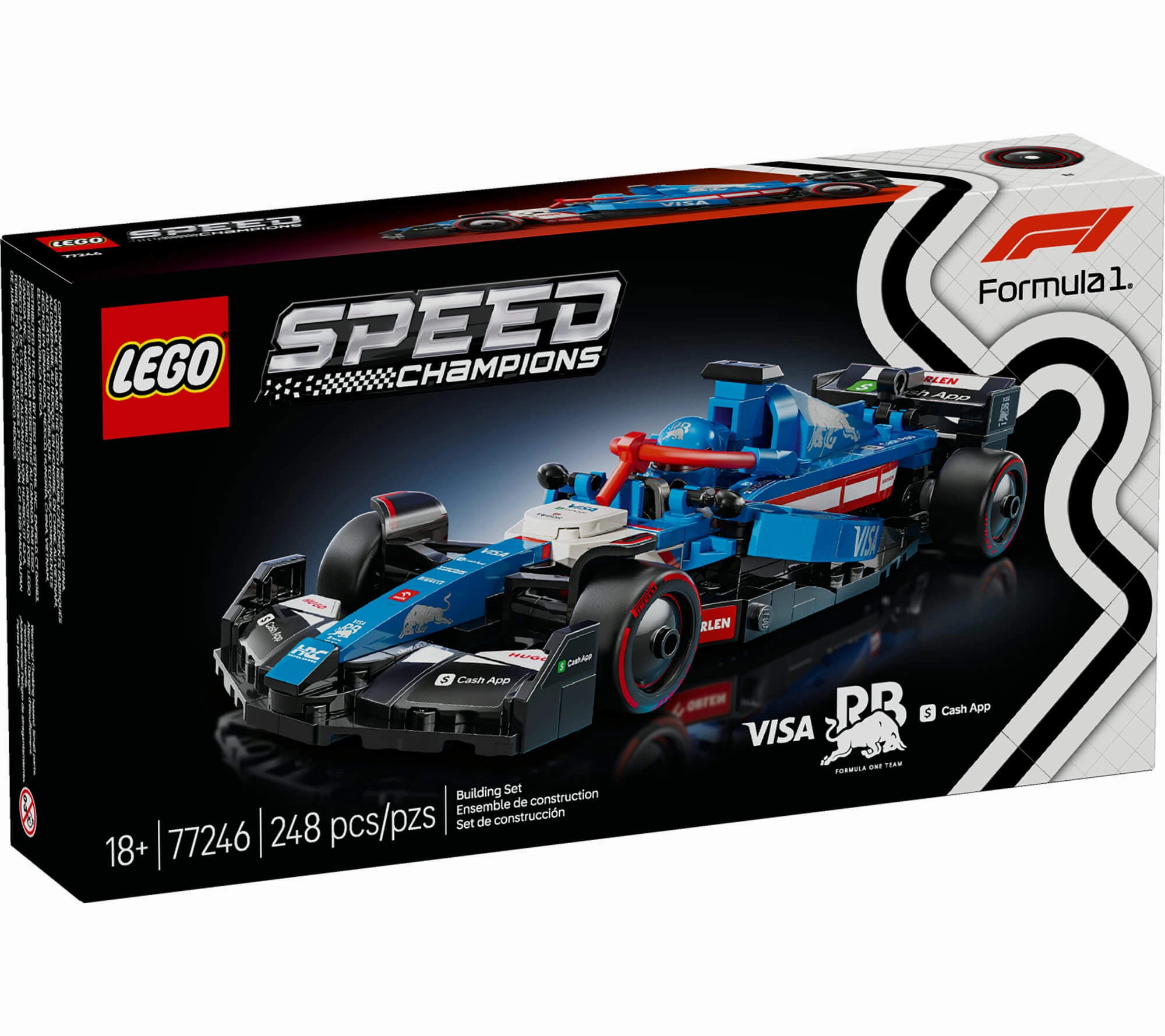 LEGO Speed Champions Visa Cash App RB VCARB 01 F1 Race Car Kit - 248 Pieces