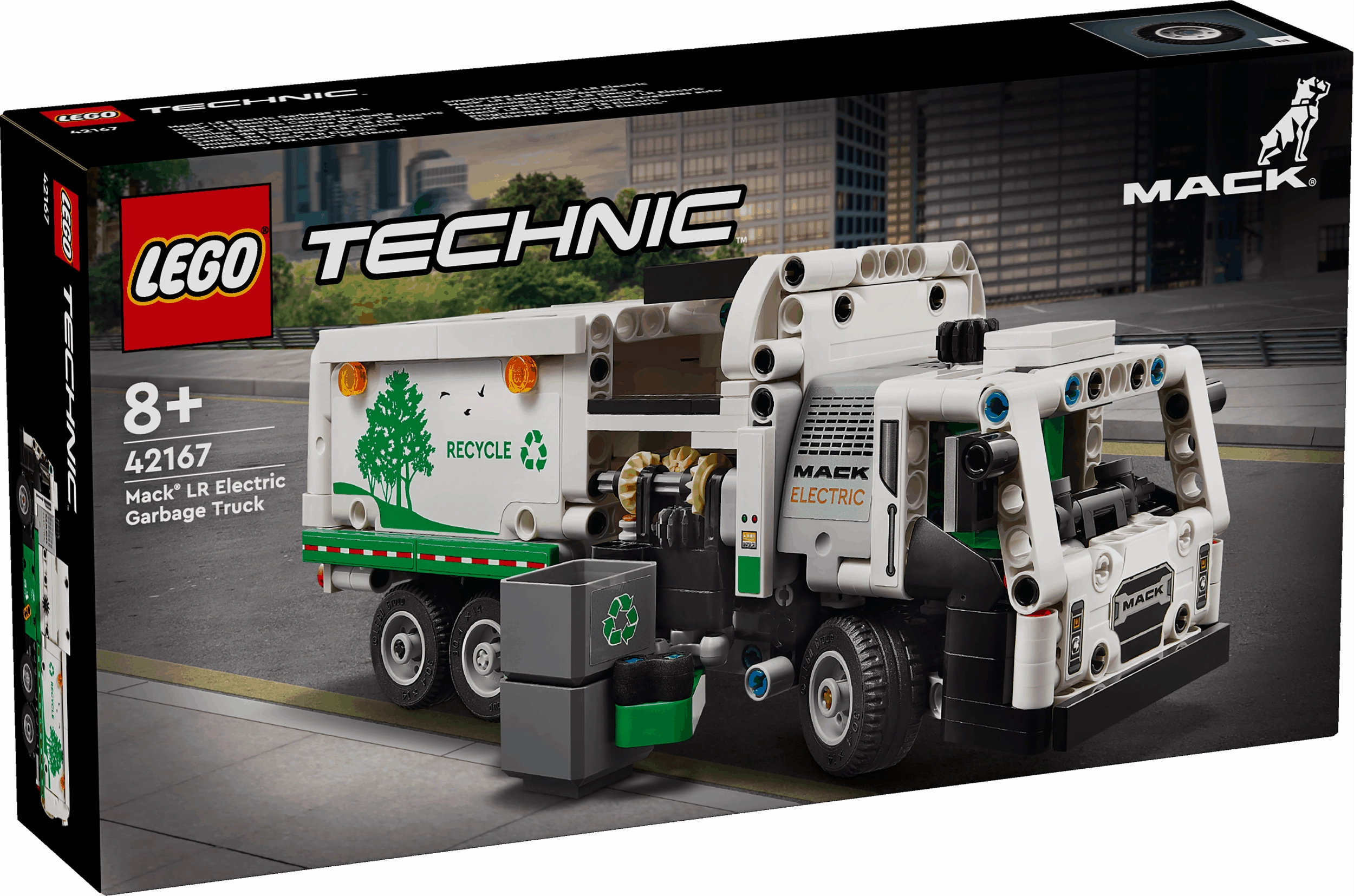 Lego Technic 42167 Mack Electric Garbage Truck Model for Ages 8 and Up