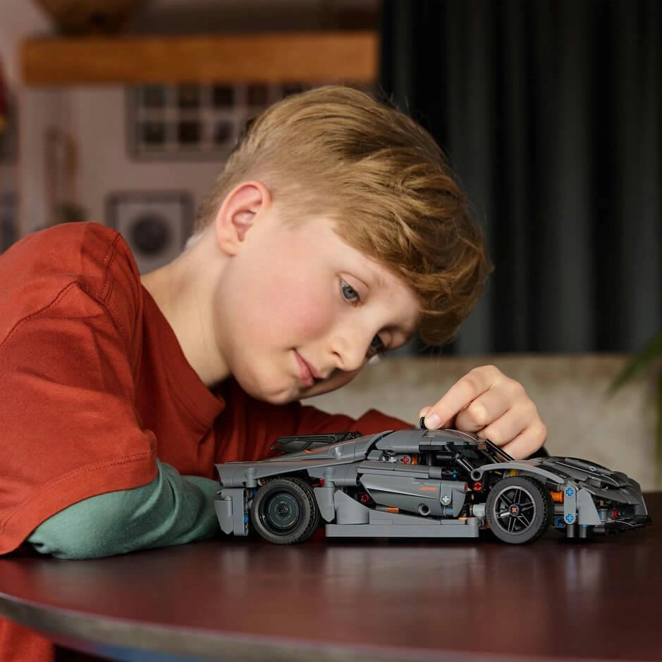 LEGO Technic 42173 Koenigsegg Jesko Absolut Grey Hypercar for Ages 10 