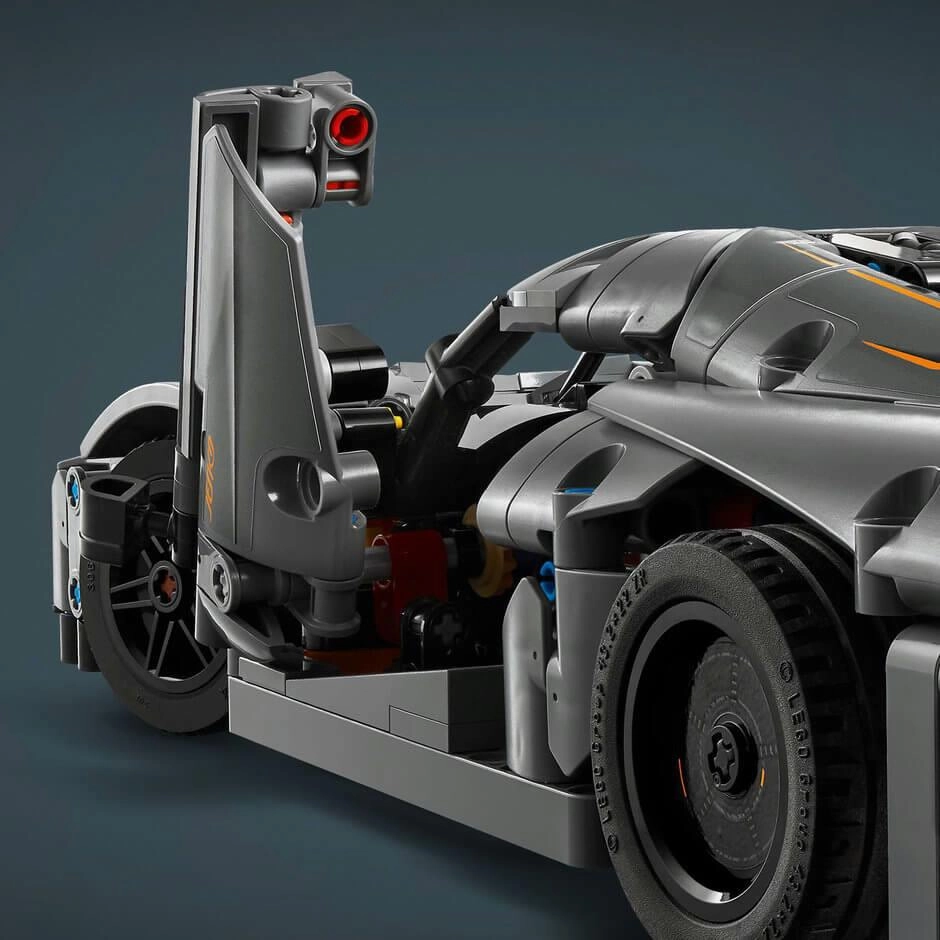 LEGO Technic 42173 Koenigsegg Jesko Absolut Grey Hypercar for Ages 10 