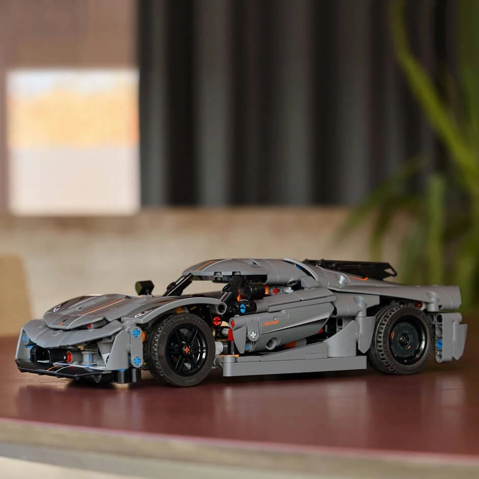 LEGO Technic 42173 Koenigsegg Jesko Absolut Grey Hypercar for Ages 10 